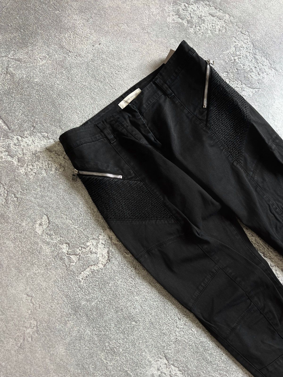 Pierre Balmain Pierre Balmain Womens Black Skinny Moto Denim Jeans Pants 26 Size 27" / US 4 / IT 40 - 3 Thumbnail