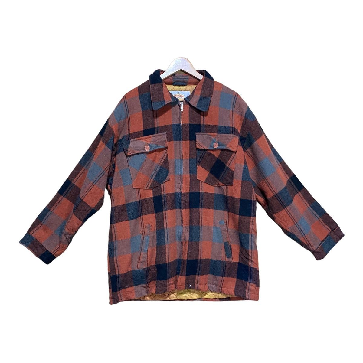 Japanese Brand × Vintage Vintage Active Scene Street Surf Flannel Jacket Size US M / EU 48-50 / 2 - 1 Thumbnail