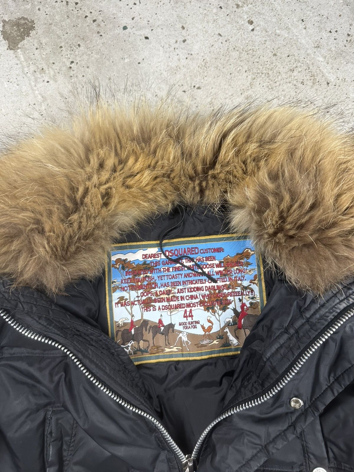 Dsquared2 2000s Dsquared2 Racoon Fur Down Puffer Bomber Jacket Crop Size M / US 6-8 / IT 42-44 - 10 Thumbnail