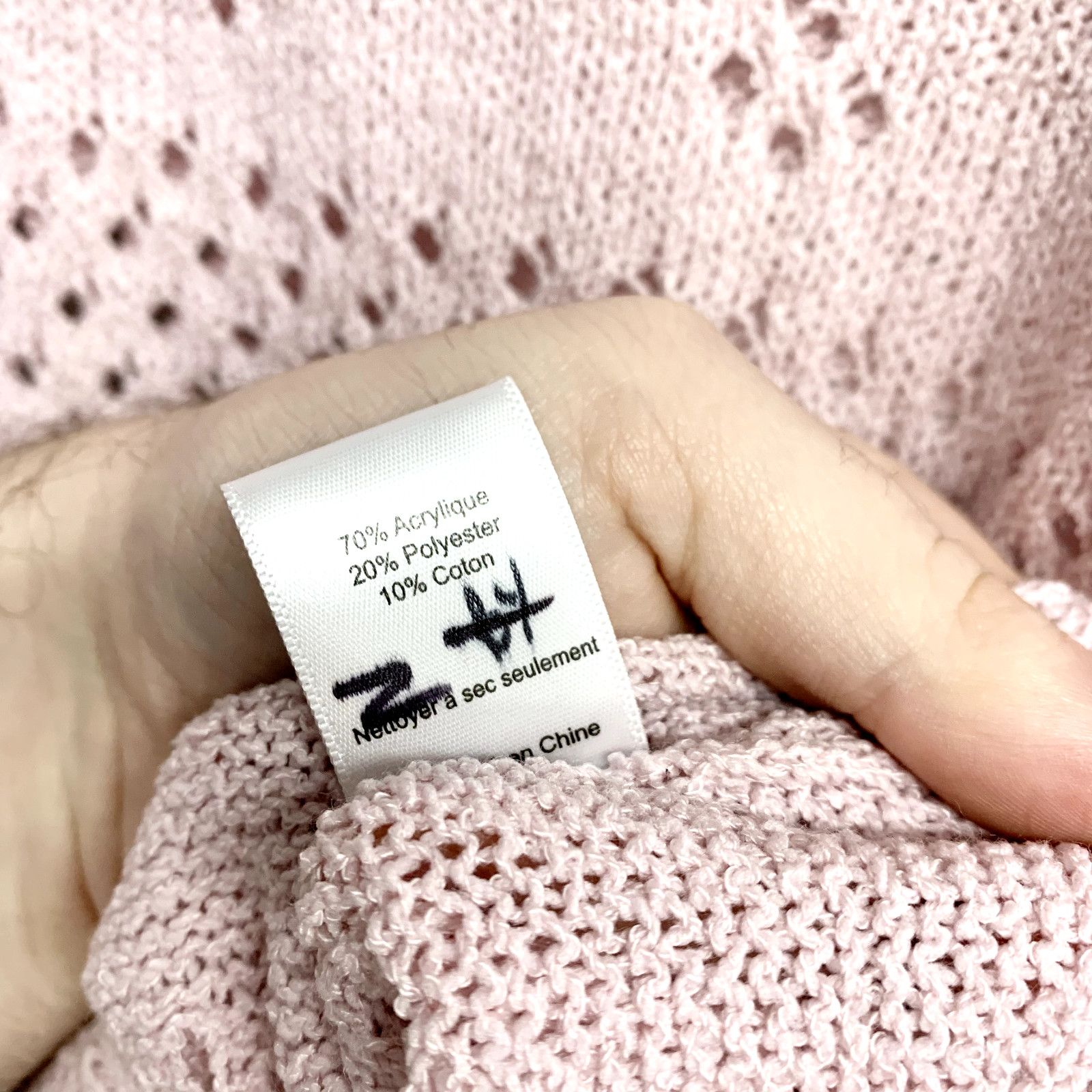 ASTR The Label ASTR The Label Sweater Pink Lavender Belle Pointelle Floral Size M / US 6-8 / IT 42-44 - 4 Thumbnail