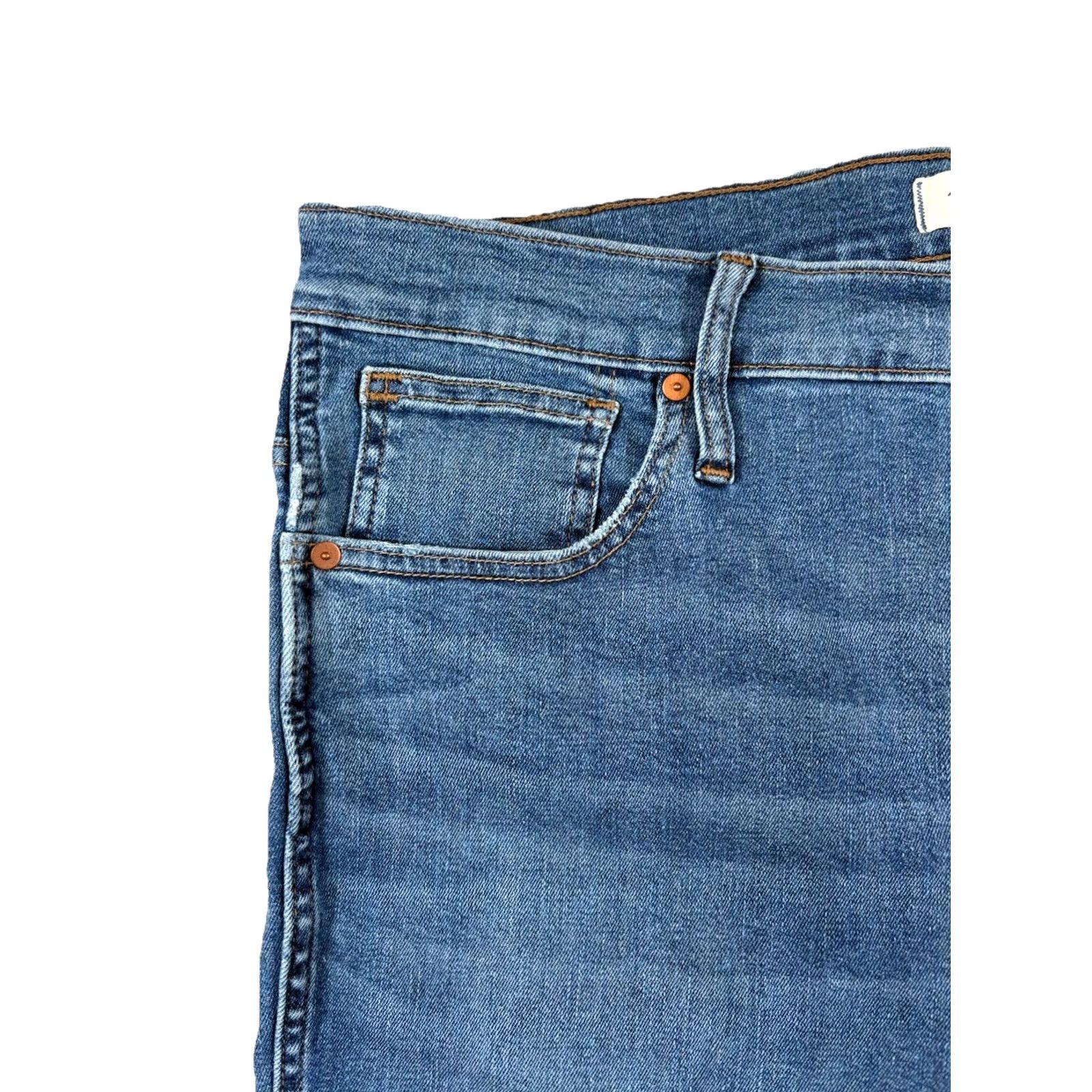 Madewell Madewell 10" High Rise Skinny Stretch Jeans Womens Size 34P Blue Button Close Jeans Skinny Women Size 24" / US 00 / IT 34 - 2 Thumbnail