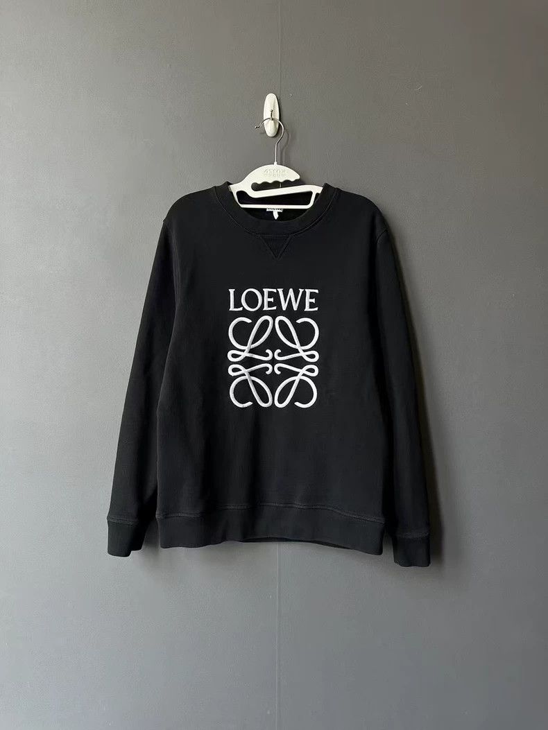 Loewe loewe Black embroidered sweatshirt 2506-Nextarrow Size US L / EU 52-54 / 3 - 1 Thumbnail