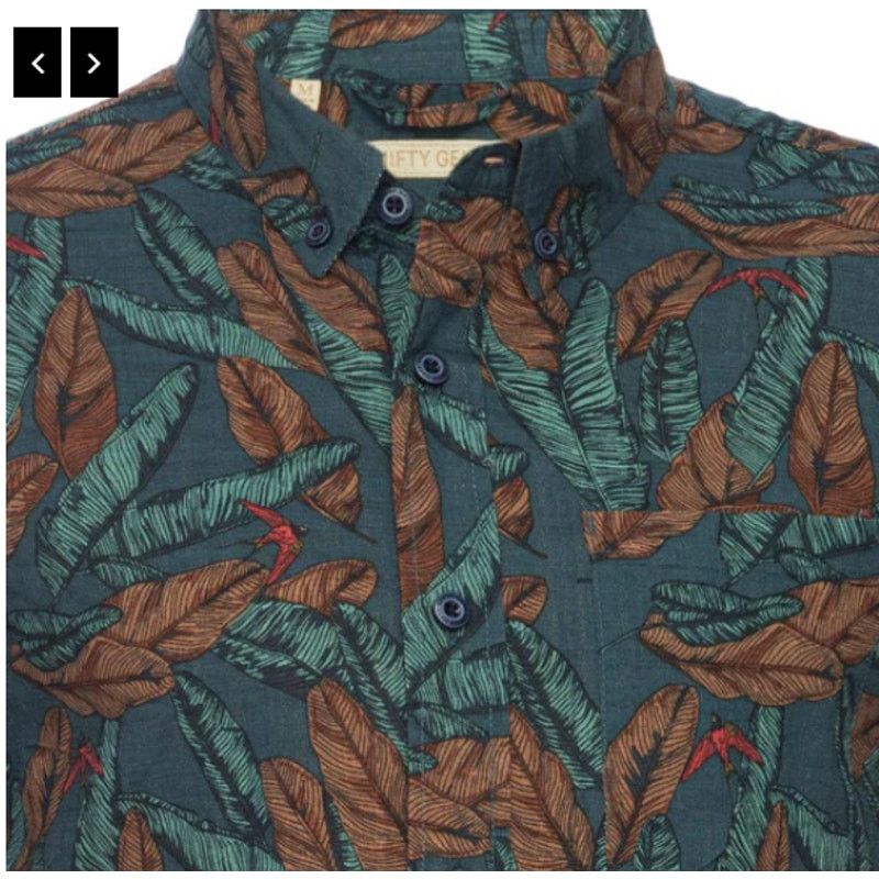 Other Nifty Genius Truman Button Collar Leaf Print Size US XS / EU 42 / 0 - 4 Thumbnail