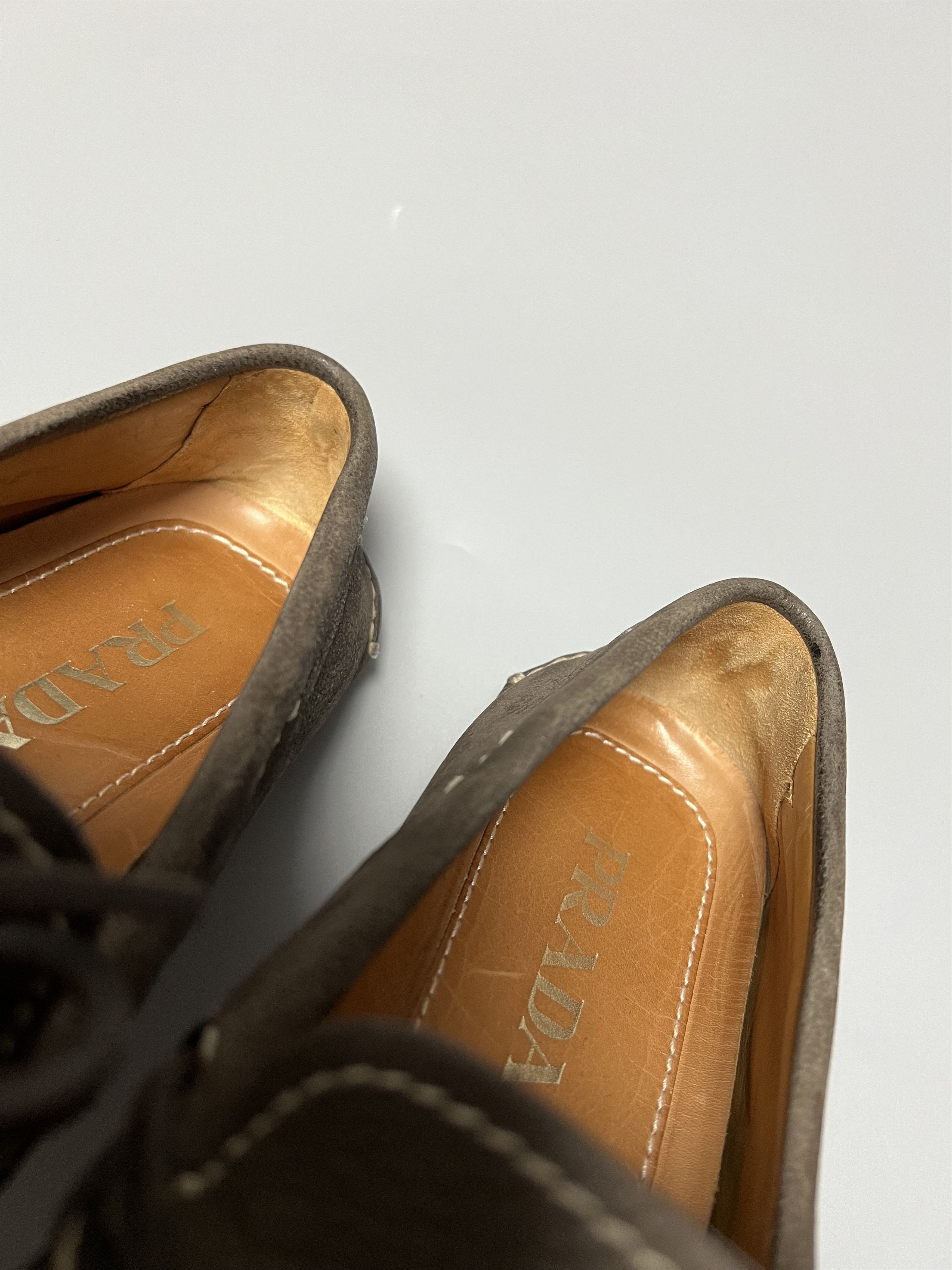 Prada Prada Vintage Brown Leather Loafers Moccasins Size US 7.5 / EU 40-41 - 19 Thumbnail