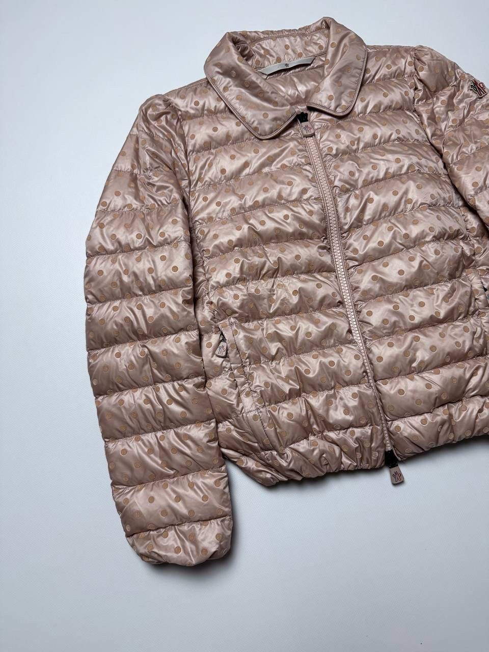 Moncler Moncler Polka Dot Down Jacket Beige Size S / US 4 / IT 40 - 2 Thumbnail