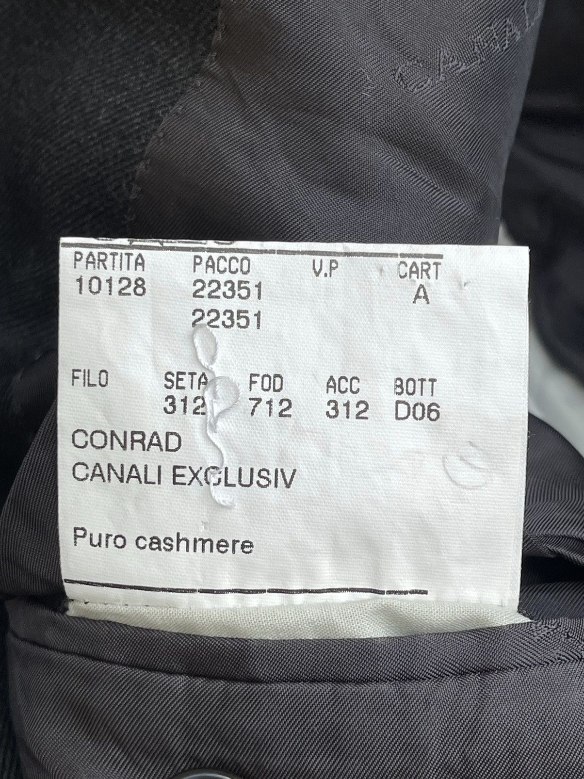 Canali Cashmere Suit 90s Single Breasted 3 Buttons Blazer Trousers Size 44R - 15 Thumbnail