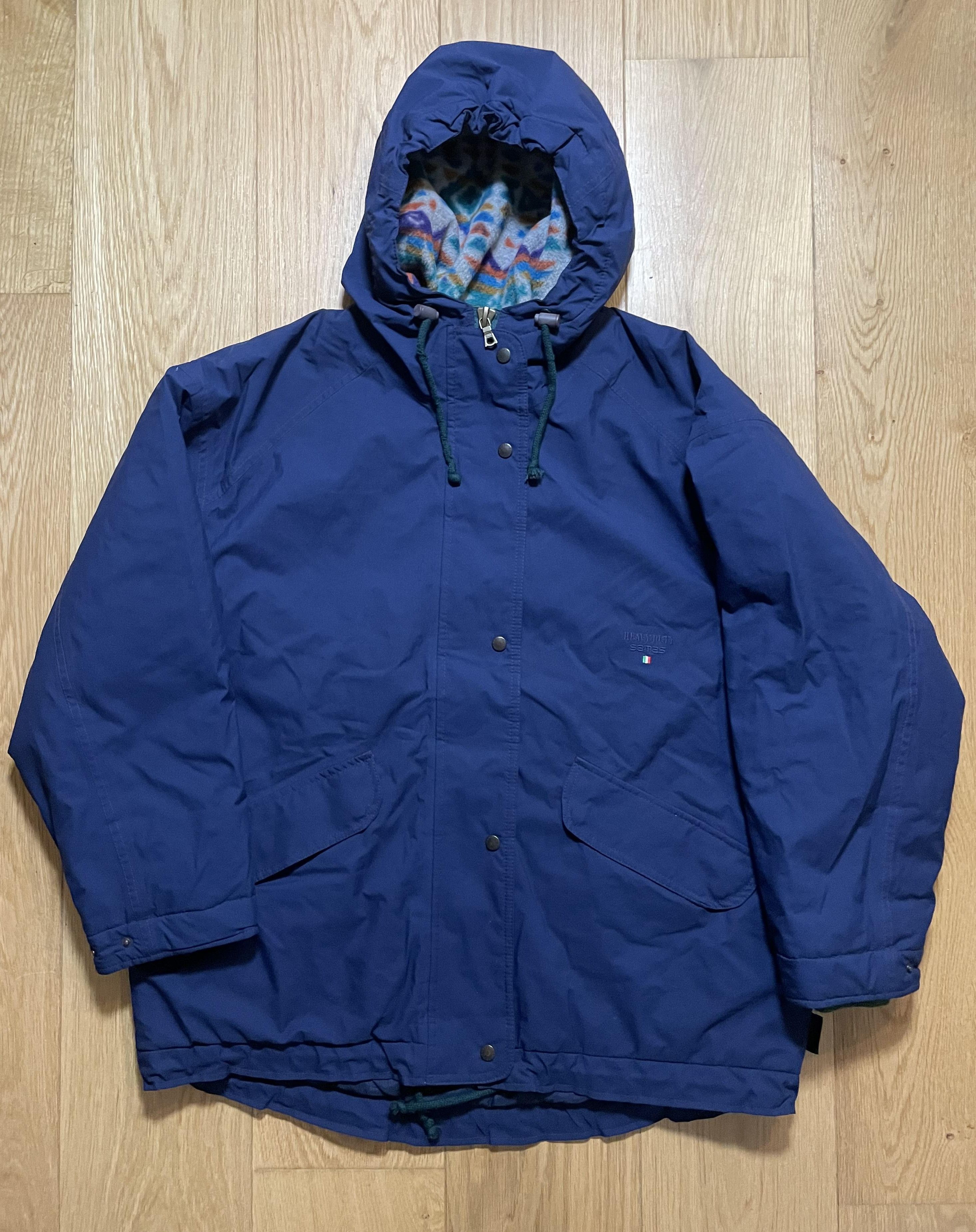 Vintage Vintage Samas Hooded Parka Fleece Lined Outdoor Jacket Size US L / EU 52-54 / 3 - 1 Thumbnail