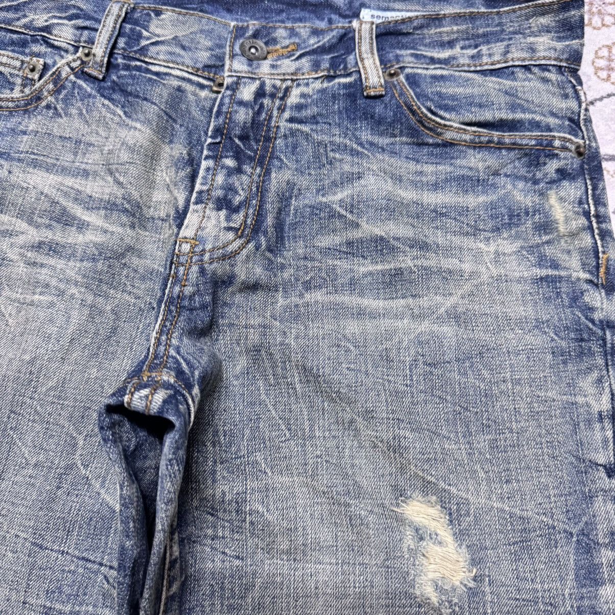 semanticdesign Semantic Design Acid Wash Distressed Denim Flare Jeans Size US 32 / EU 48 - 5 Thumbnail