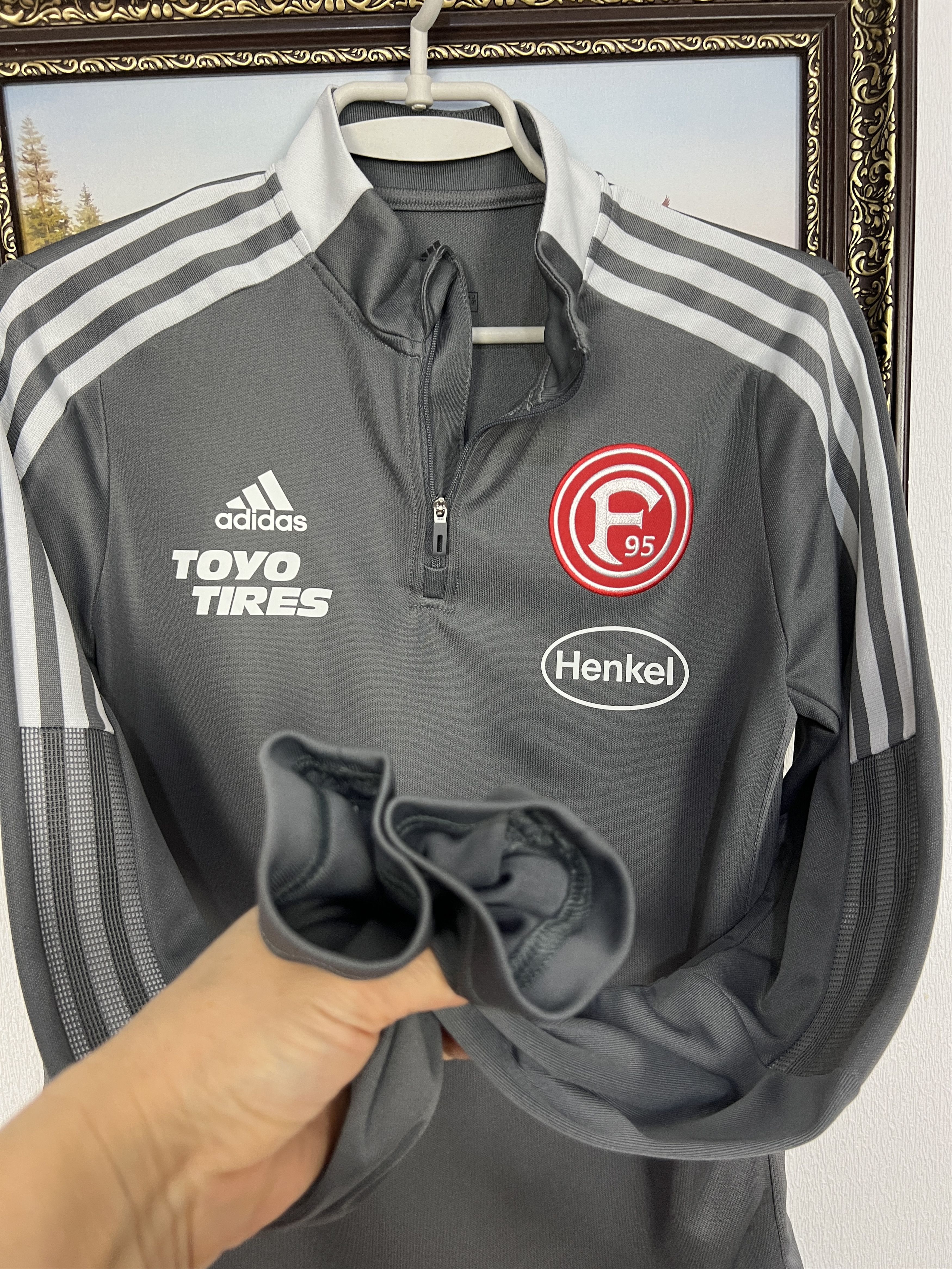 Adidas Fortuna Dusseldorf Football Train Jacket Soccer Track Top Size US S / EU 44-46 / 1 - 6 Thumbnail