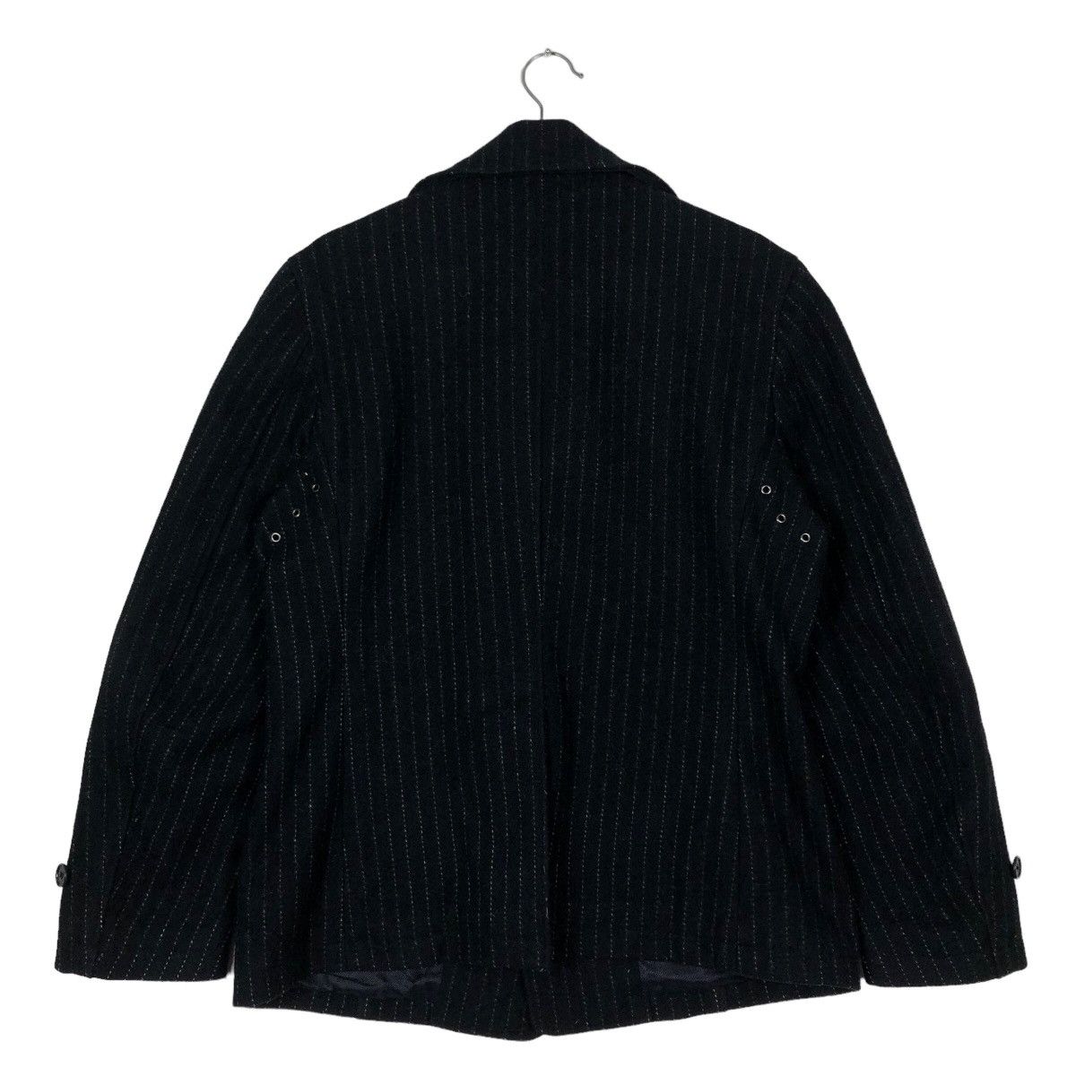 Japanese Brand 🔥90’s Double Breast Biker Jacket Ships Luxury Stripe Design Size US L / EU 52-54 / 3 - 7 Thumbnail