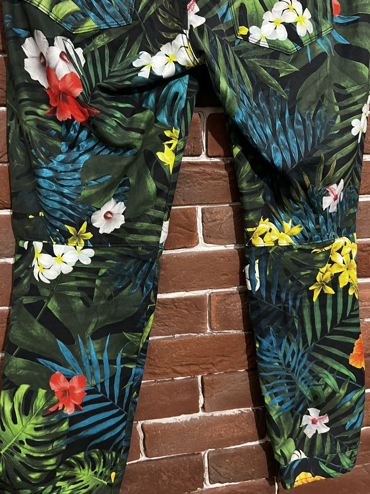 G-Star × Pharrell Rare Pharrell GStar Raw 28x32 Flower Biker Pant AvantGarde Size US 28 / EU 44 - 6 Thumbnail