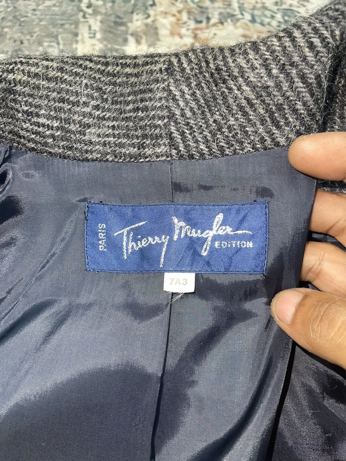 Thierry Mugler Thiery Mugler Wool Tweed Leather Trim Jackets Size M / US 6-8 / IT 42-44 - 16 Thumbnail