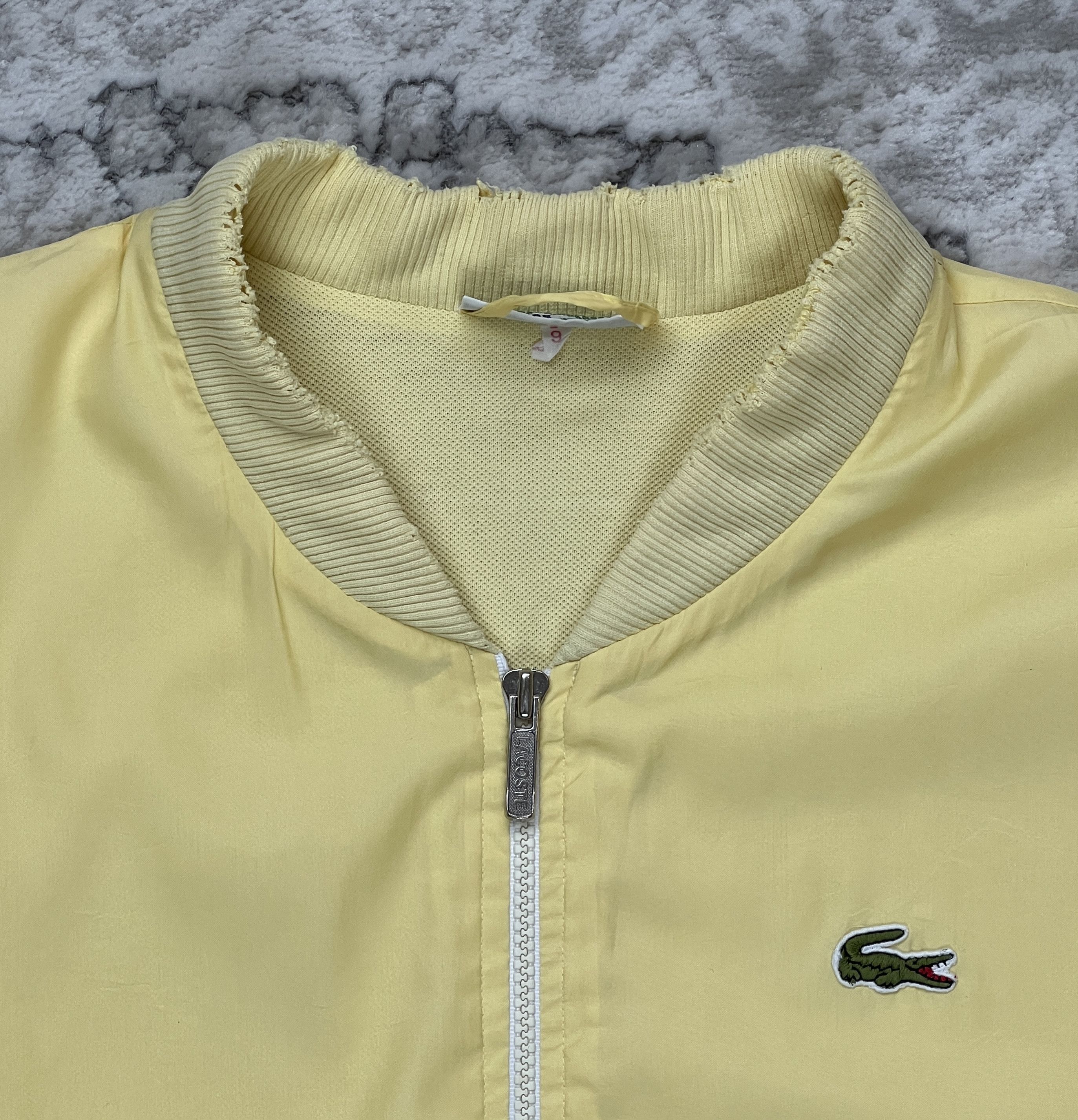 Lacoste Vintage Lacoste Chemise Bomber Jacket Yellow Made in France Size US L / EU 52-54 / 3 - 2 Thumbnail