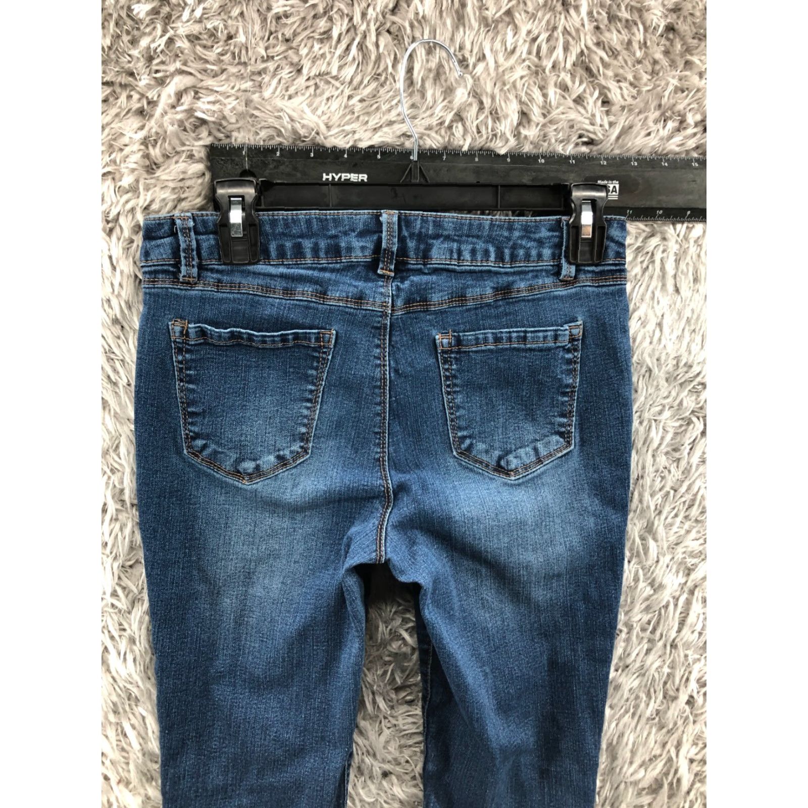 Vintage d.jean Skinny Jeans Womens Size 4 Medium Wash Blue FLAW Size 27" / US 4 / IT 40 - 7 Thumbnail