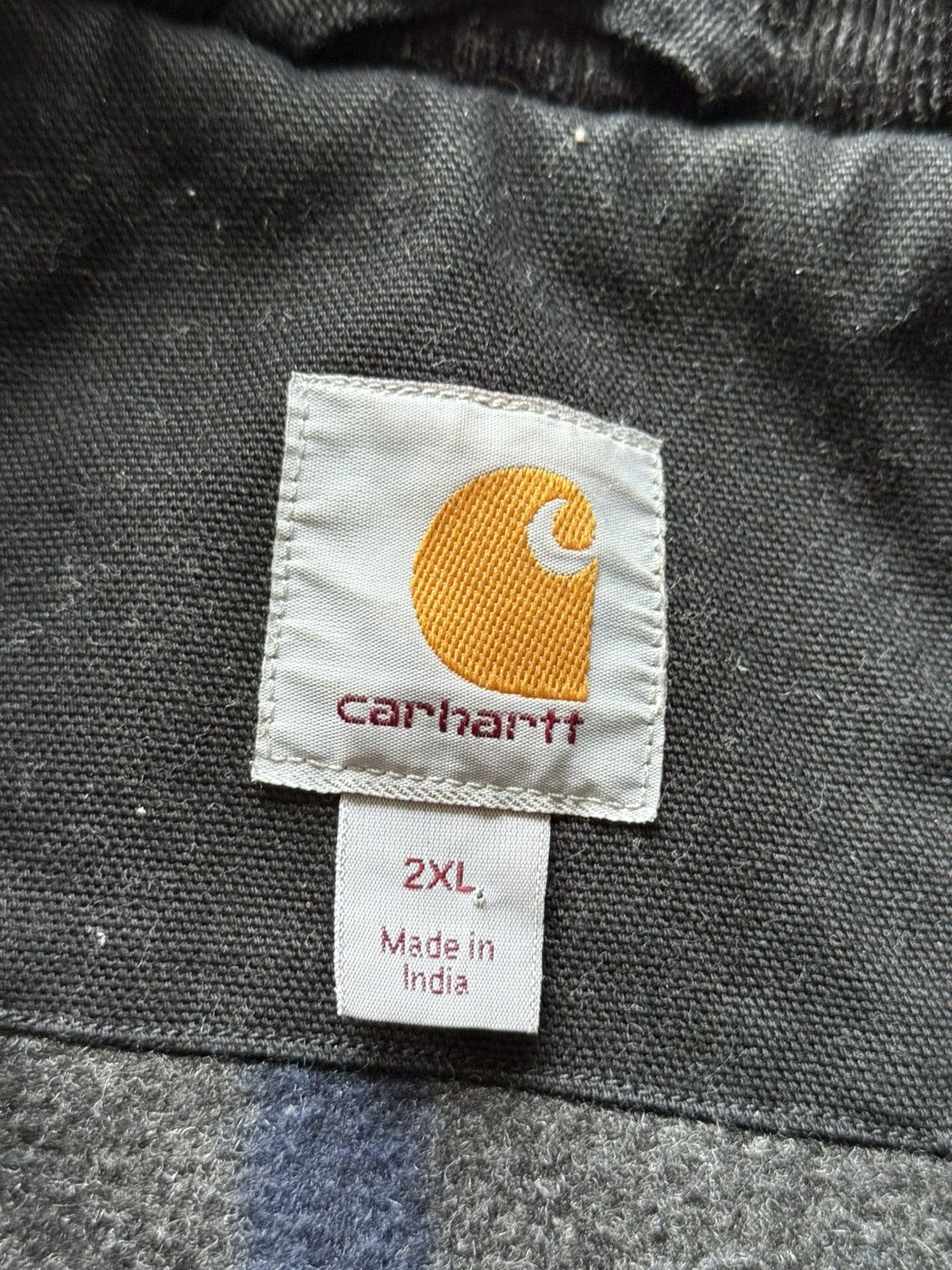 Carhartt × Vintage Vintage Carhartt Detroit Workwear Black Jacket Size US XXL / EU 58 / 5 - 9 Thumbnail