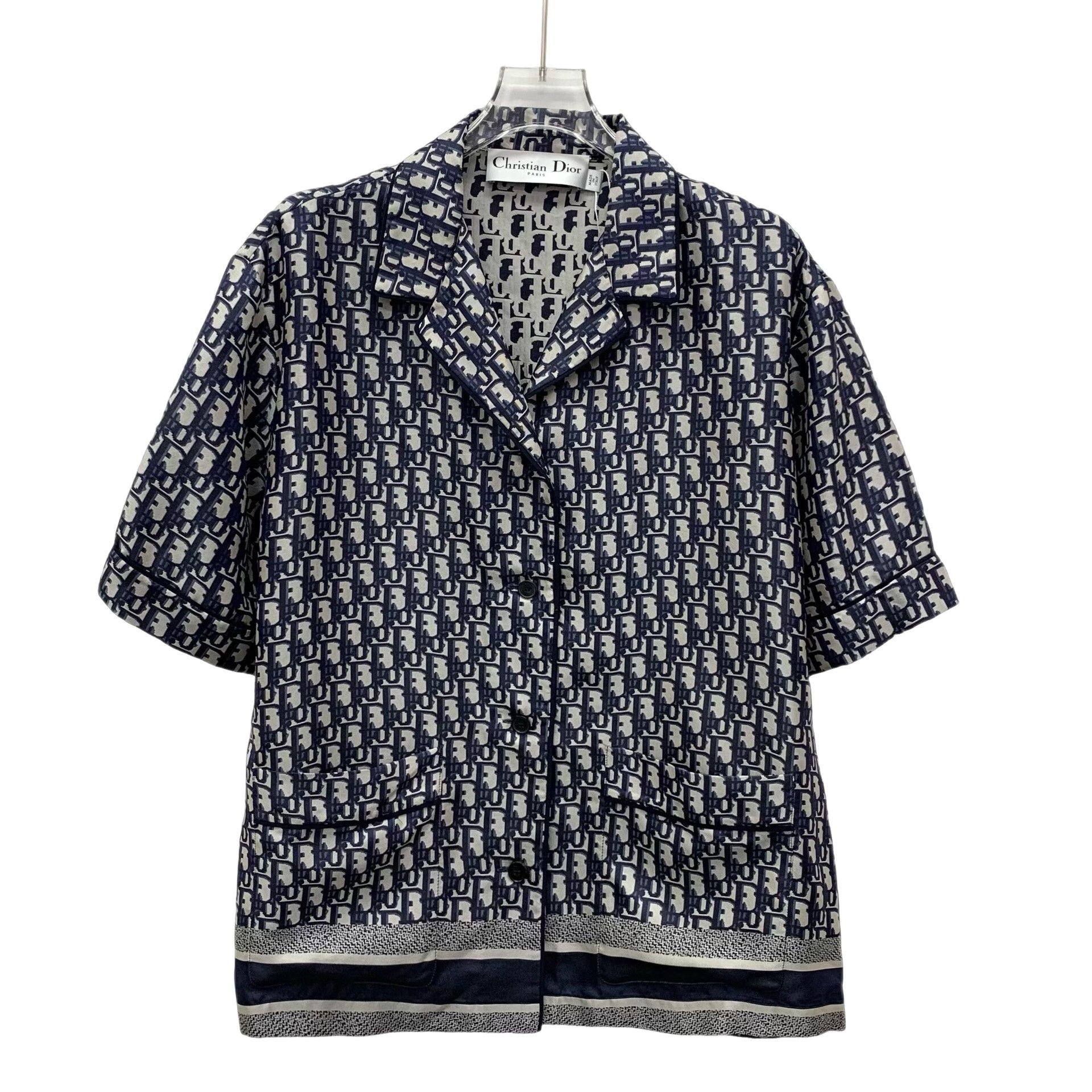 Dior Dior Oblique Silk Short Sleeve Shirt 42 Size M / US 6-8 / IT 42-44 - 1 Thumbnail