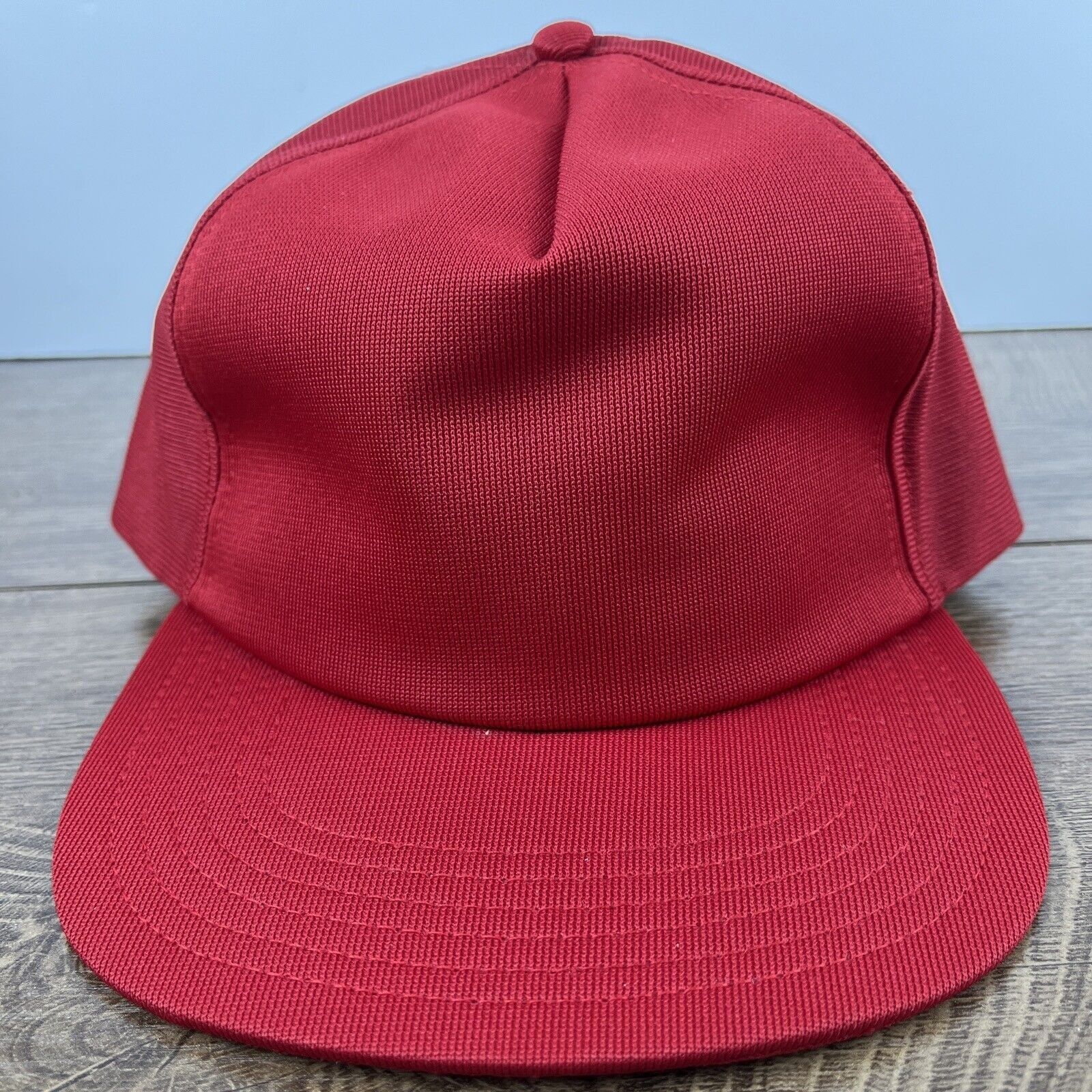 Other Red Trucker Hat Red Hat Adjustable Adult Size Hat Red Cap Size ONE SIZE - 4 Thumbnail