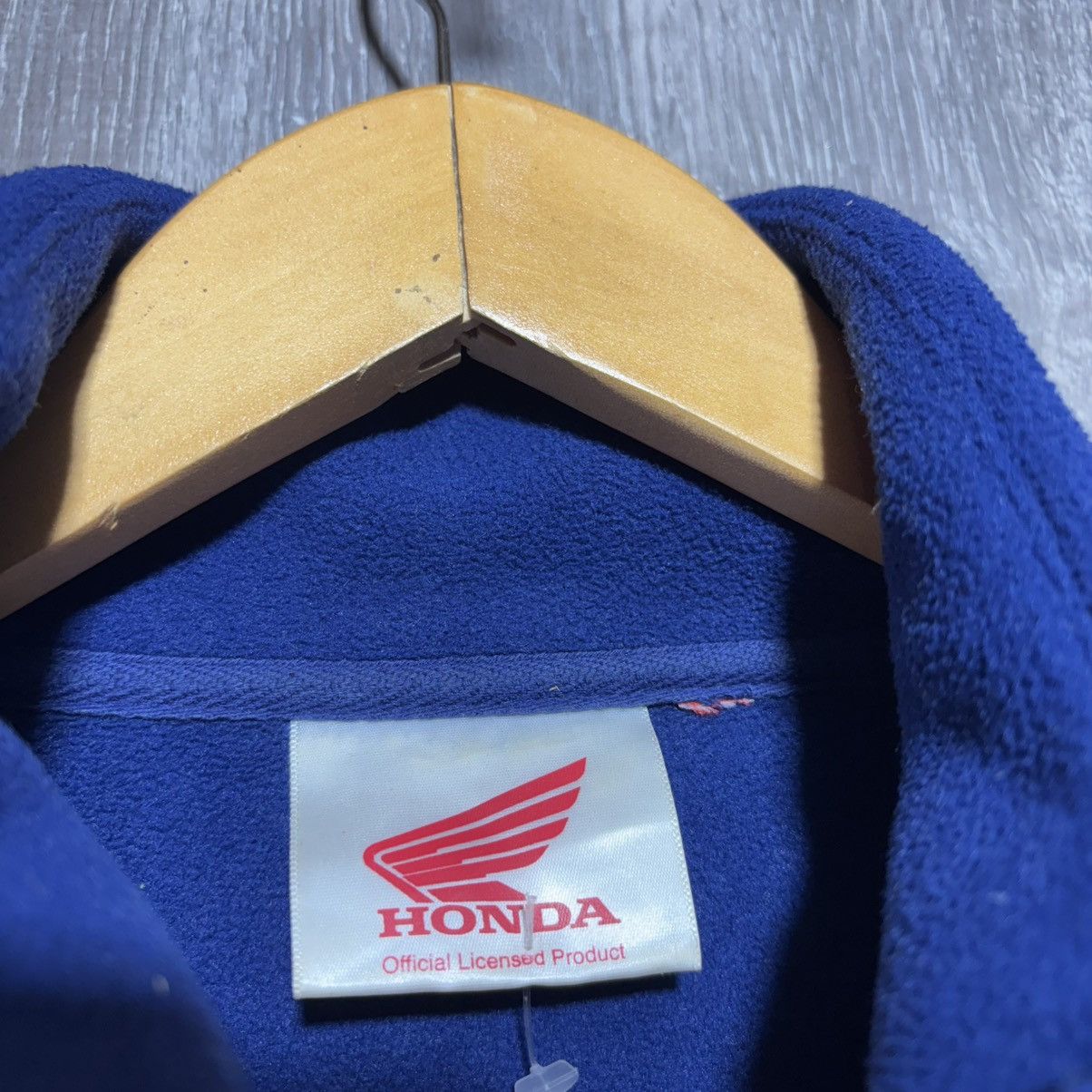 Honda Vintage 90s Honda Racing Fleece Navy Jacket Zip Motul Y2K Size US XL / EU 56 / 4 - 4 Thumbnail
