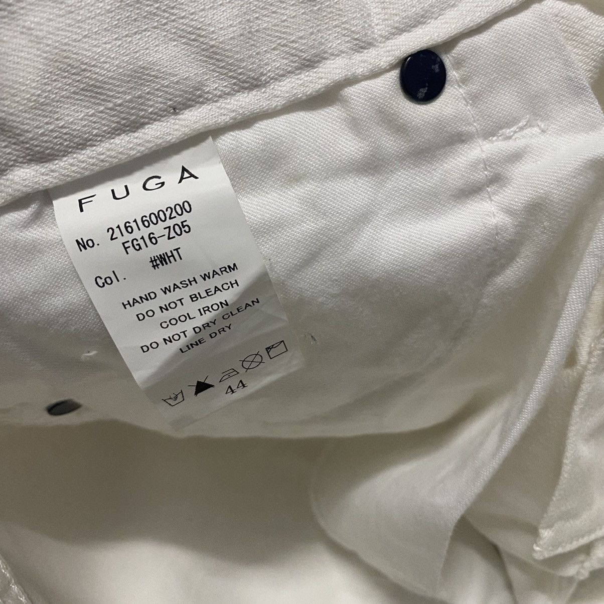 GOSTAR DE FUGA FUGA JAPAN White Denim Low Flare Jeans Size US 30 / EU 46 - 20 Thumbnail