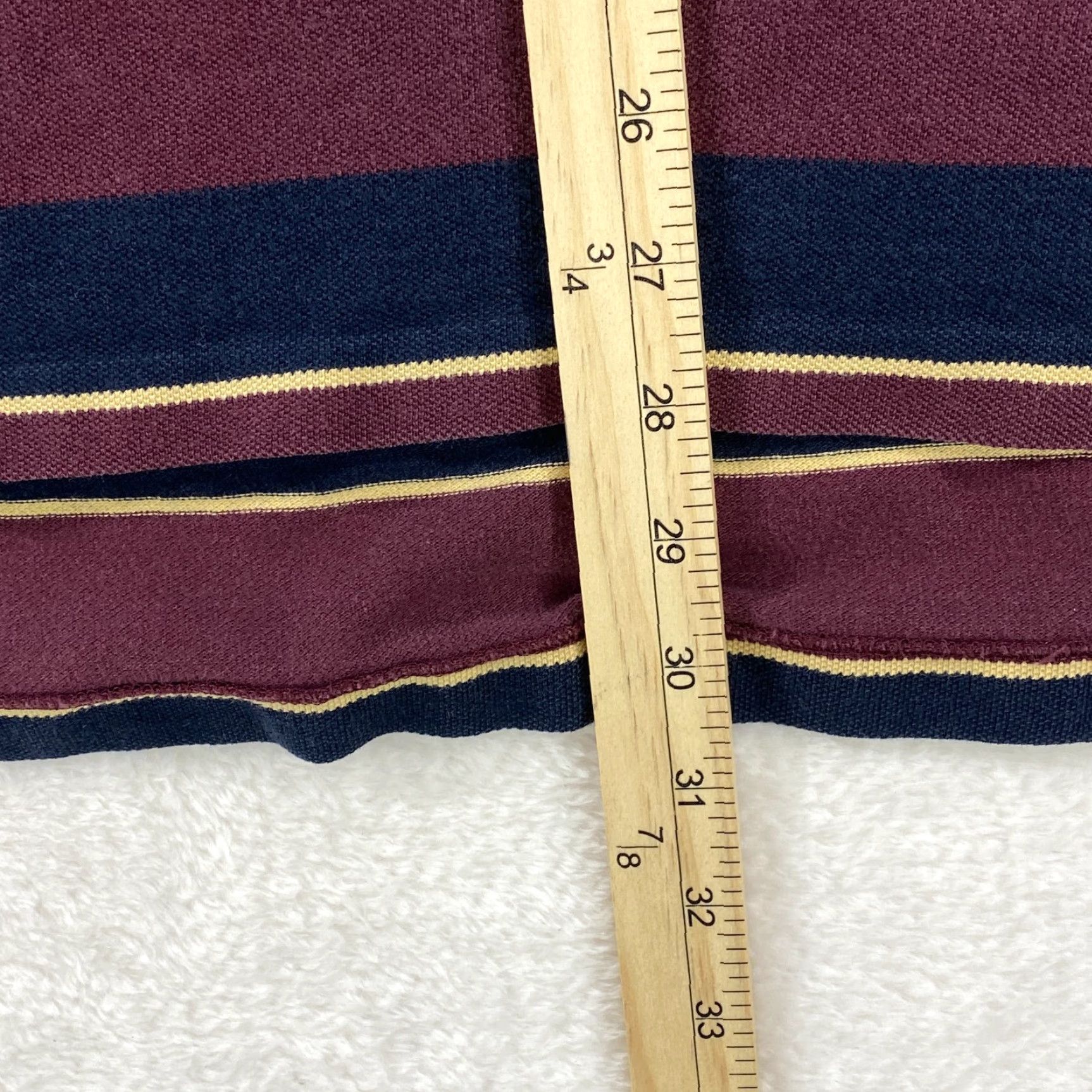 Polo Ralph Lauren Polo Ralph Lauren Short Sleeve Maroon Blue Shirt Mens XL Pony Logo 100% Cotton Polo Shirt XL Maroon Blue Yellow Striped Pony Logo 100% Cotton Mens XL Size US XL / EU 56 / 4 - 6 Thumbnail