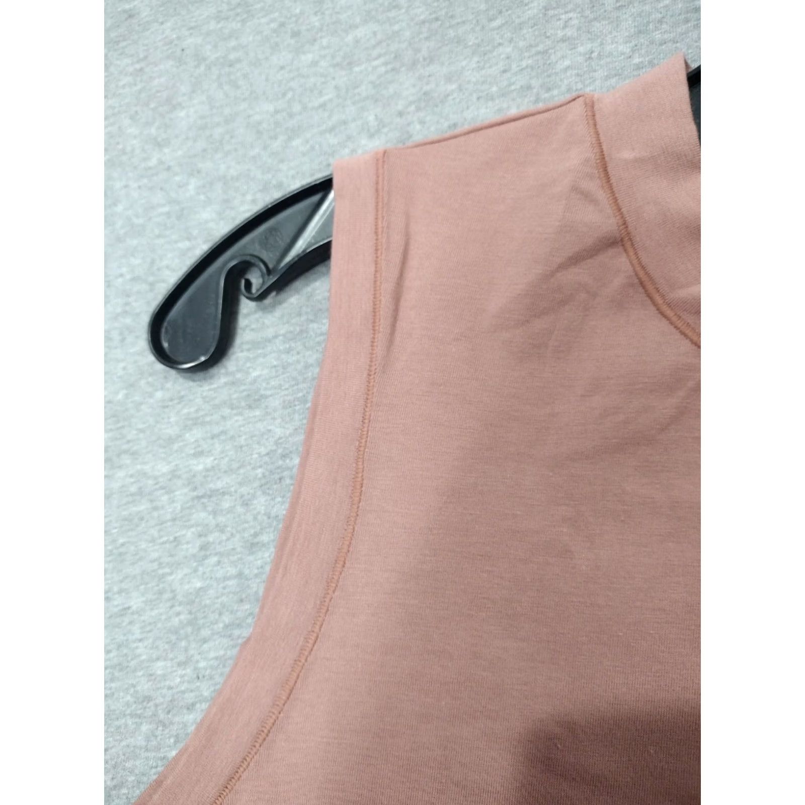 SKIMS Skims Sleeveless Cotton Mock Neck Tank Top Rose Clay 2X AP-TNK-0268 Size XXL / US 16-18 / IT 52-54 - 7 Thumbnail