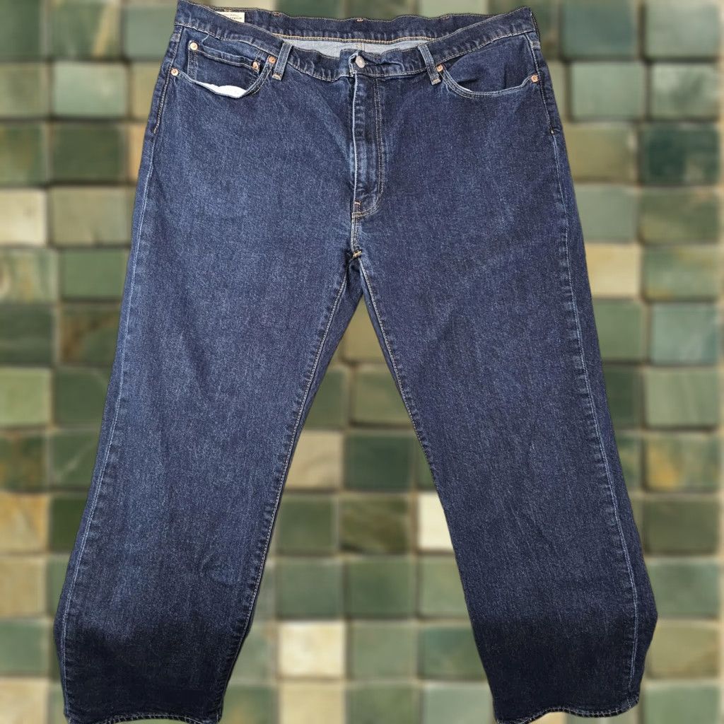 Levi's Levi's Jeans 541 Mens 42x27 Blue Athletic Taper Fit Stretch Denim 5-Pocket Zip Fly High Rise Size US 42 / EU 58 - 1 Thumbnail