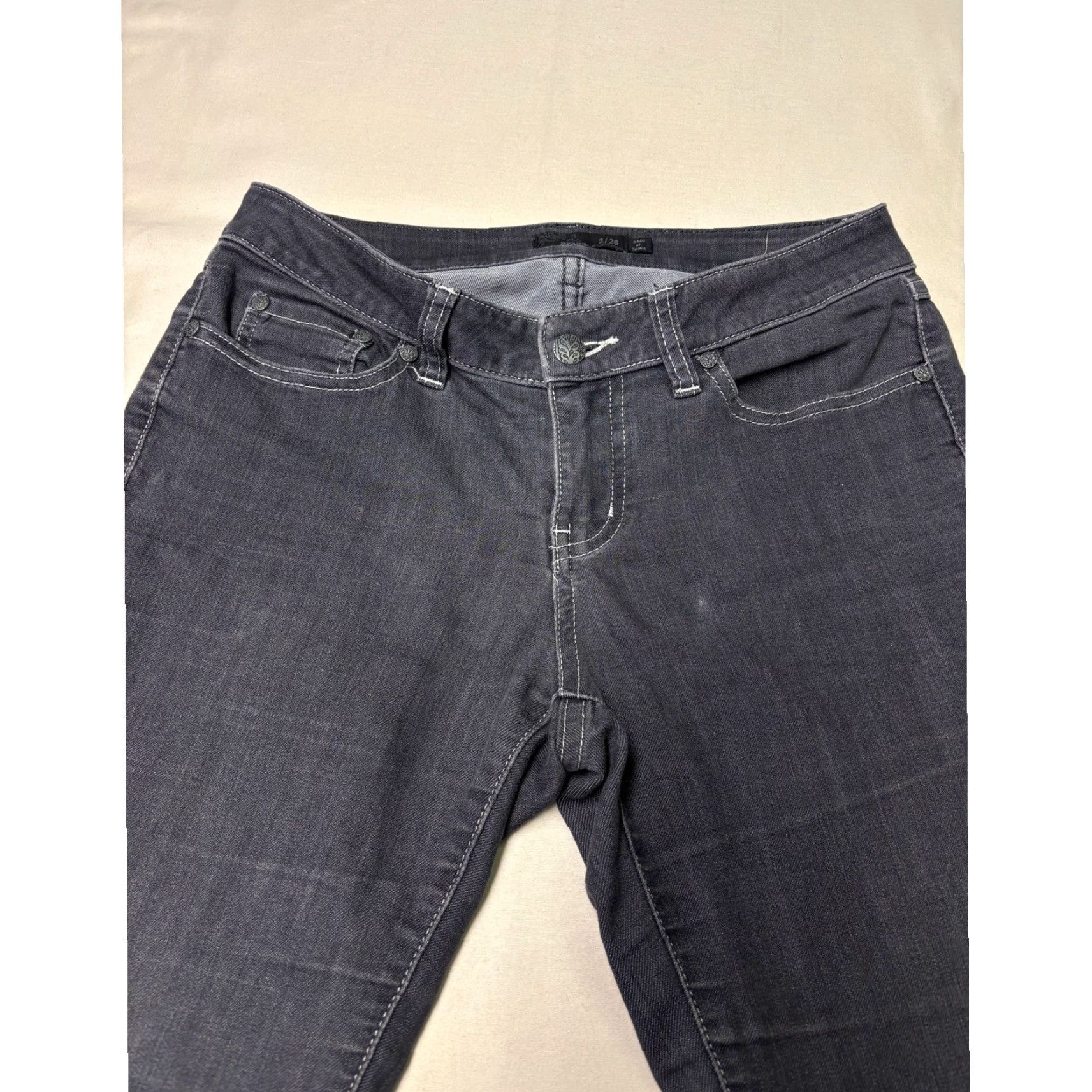 Prana Prana Womens Regular Fit Jeans Size 29X31 Dark Wash Denim Size 26" / US 2 / IT 38 - 2 Thumbnail
