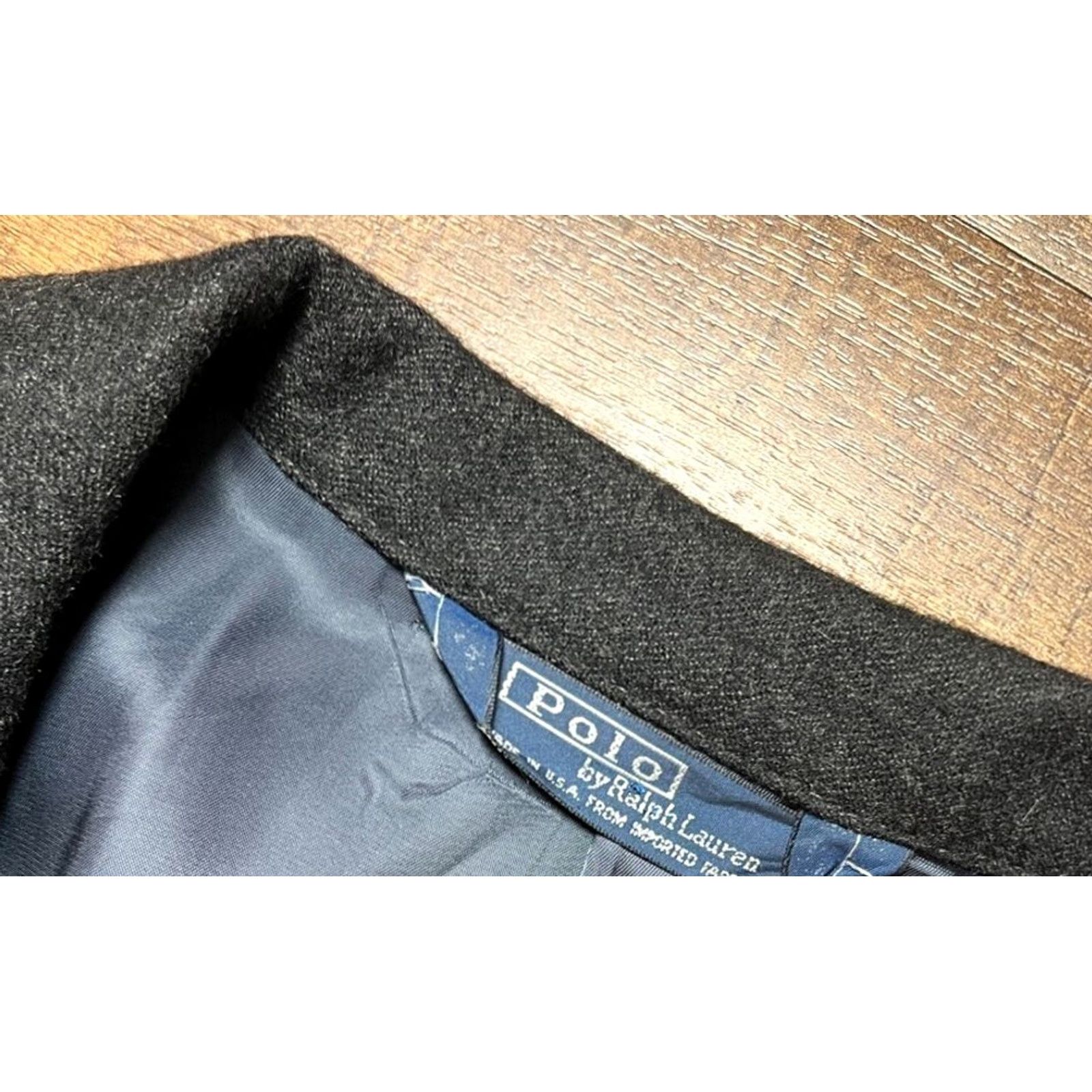 Polo Ralph Lauren VINTAGE Polo Ralph Lauren Blazer Jacket Wool Black Mens 43 Long USA Made Size US XL / EU 56 / 4 - 4 Thumbnail