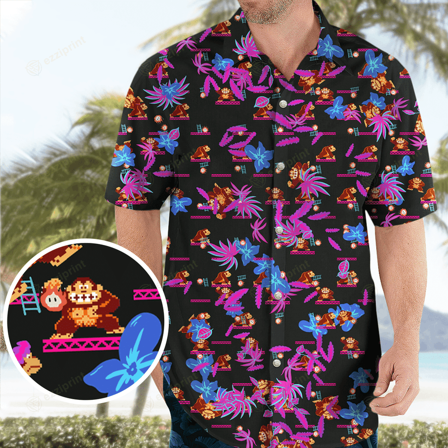 Other DONKEY KONG PATTERN NINTENDO VIDEO GAMES HAWAIIAN SHIRT Size US L / EU 52-54 / 3 - 1 Thumbnail