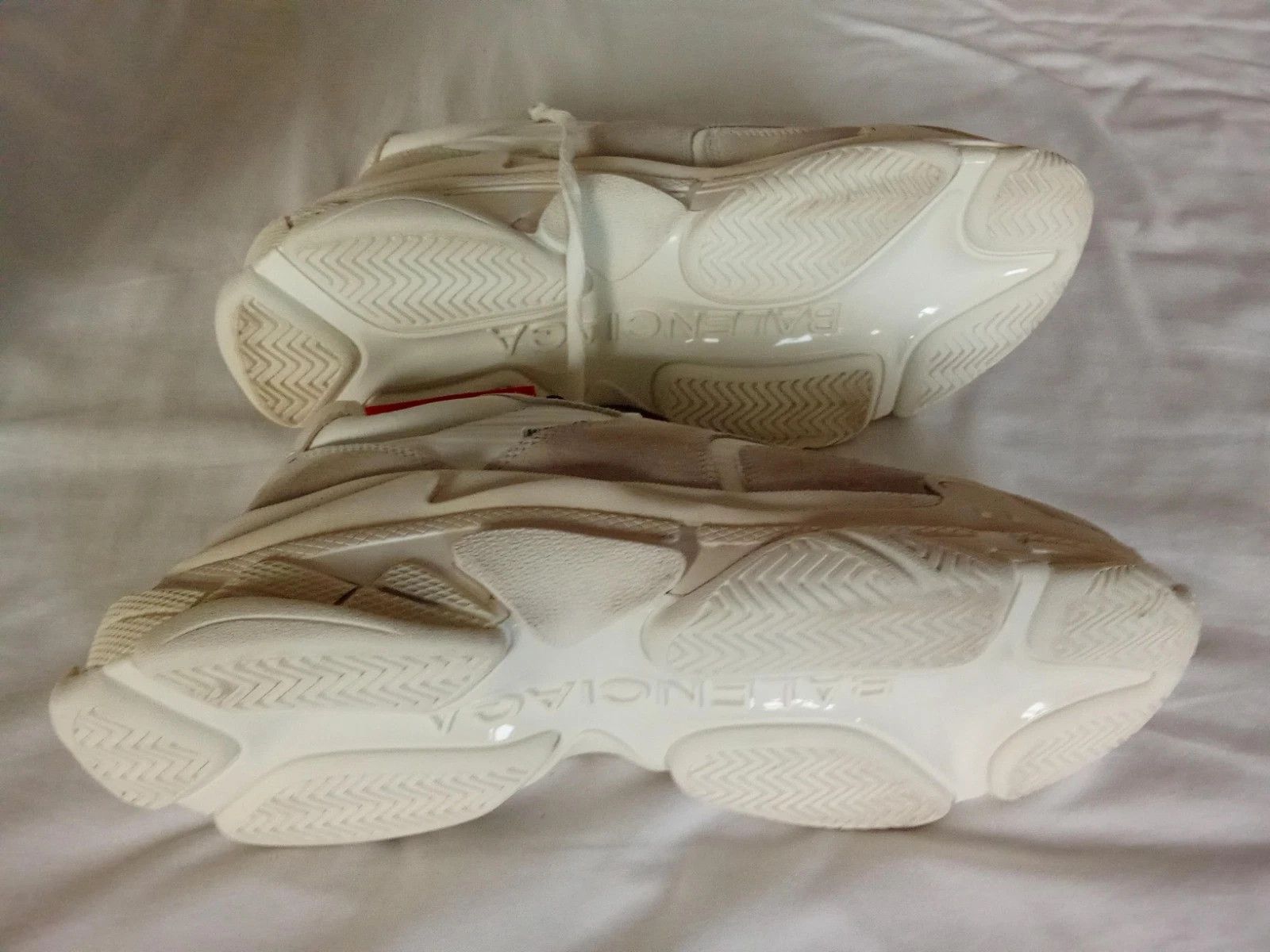 Balenciaga Balenciaga Triple S White Ecru Size US 12 / EU 45 - 5 Thumbnail