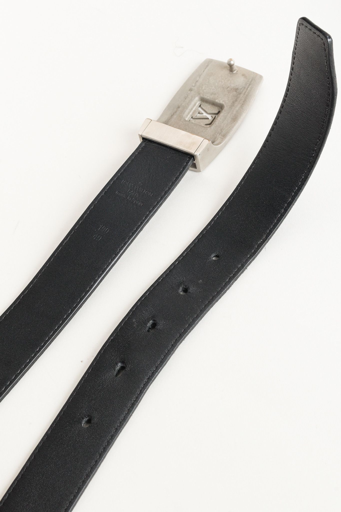 Louis Vuitton Louis Vuitton LV Cut Graphite Damier Canvas Belt Size ONE SIZE - 4 Thumbnail