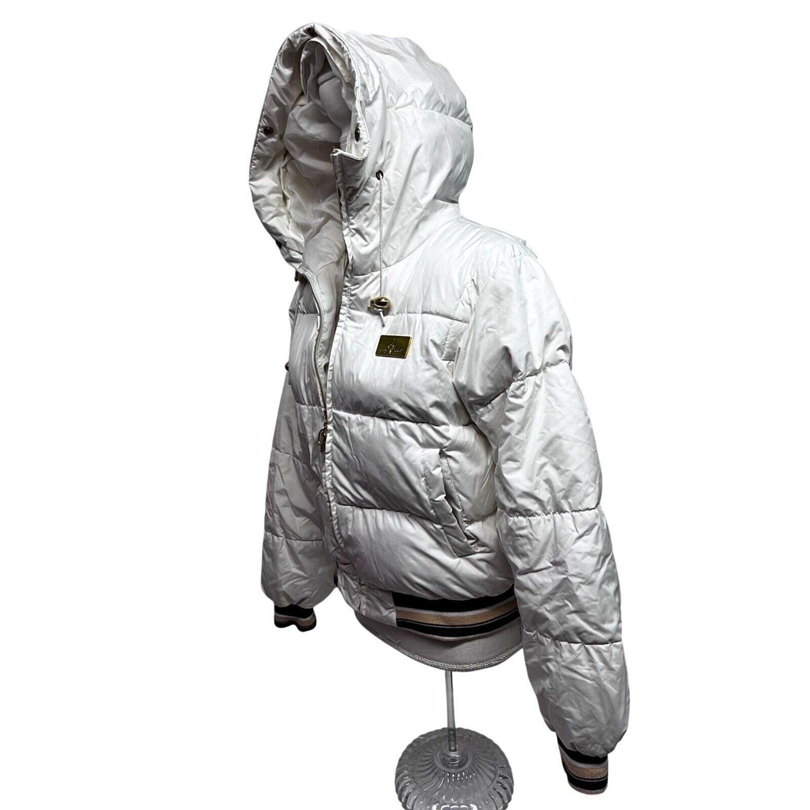 Vintage Baby Phat White Down Puffer Zip Hood Vintage Jacket Medium Size M / US 6-8 / IT 42-44 - 8 Thumbnail