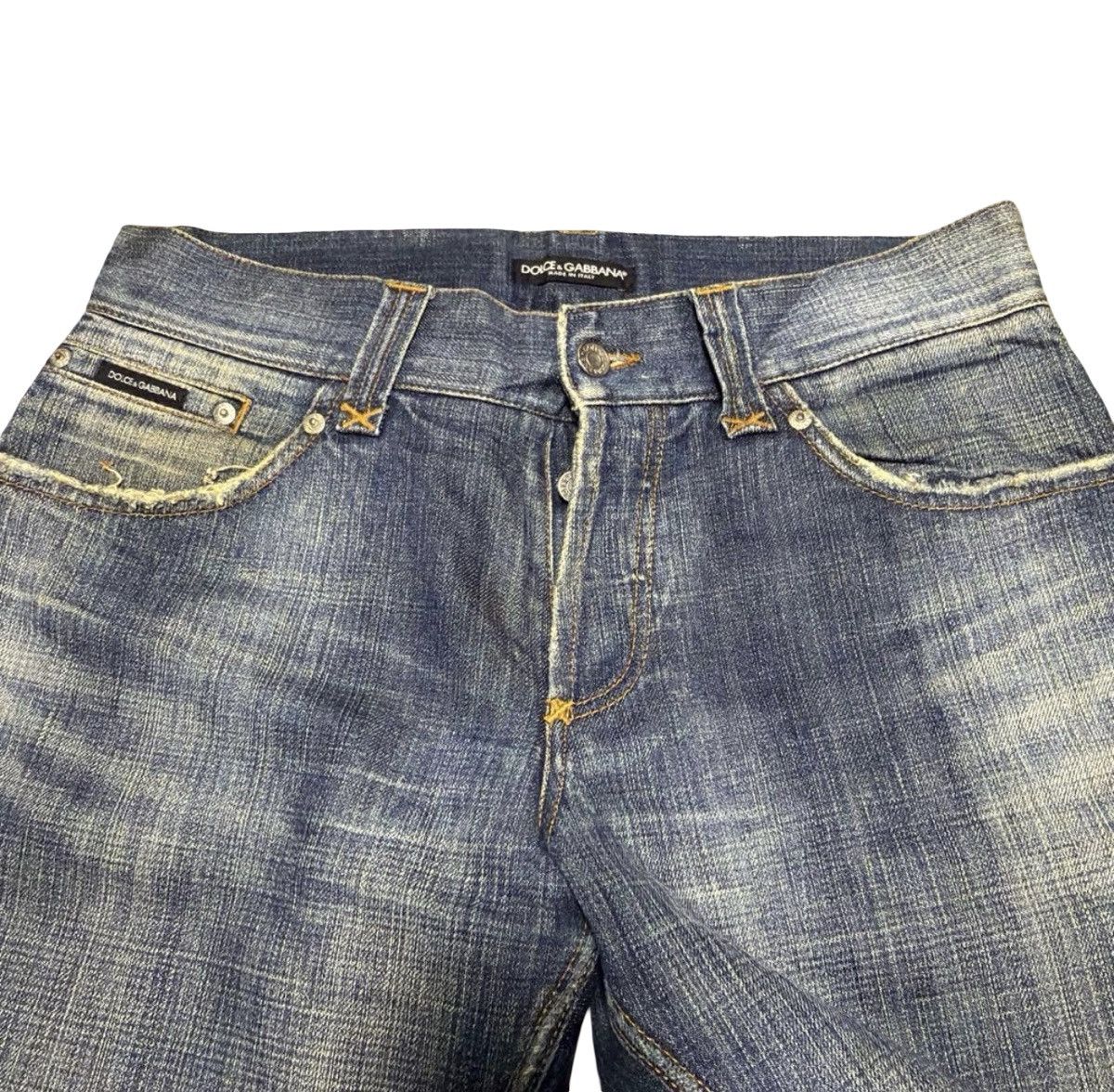 Dolce & Gabbana DOLCE & GABBANA Low-Rise Wide Straight Denim Jeans Size 40 Size US 30 / EU 46 - 5 Thumbnail