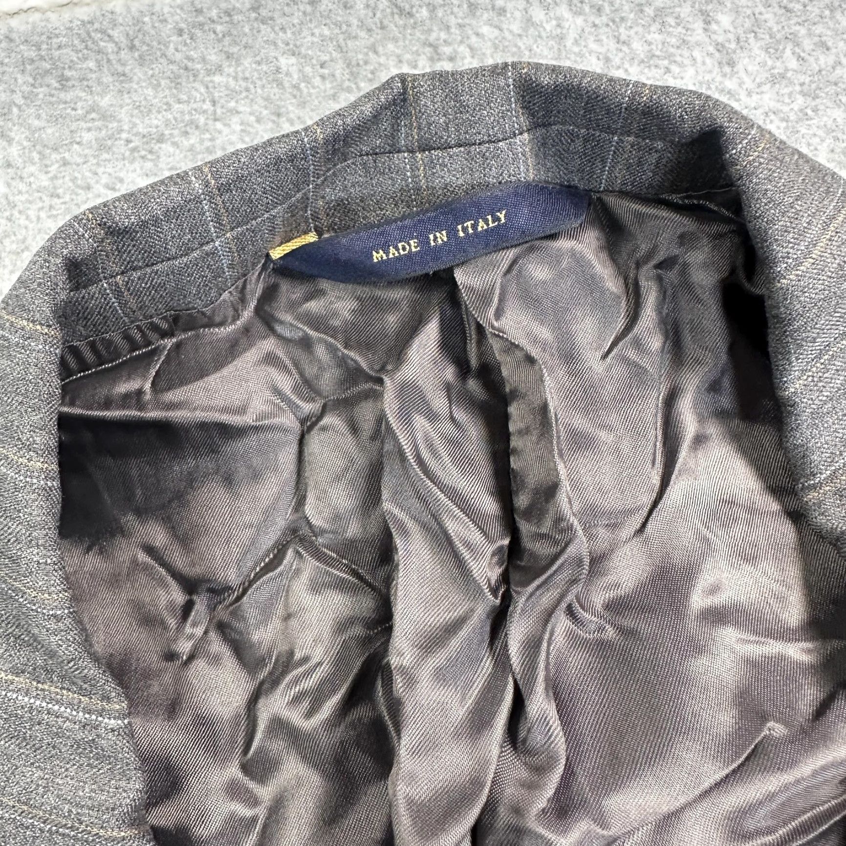 Brooks Brothers Brooks Brothers 1818 Madison Suit Mens Blazer 43x28 Wool 2 Piece Gray Pinstripe Classic Notch 2 Button 4-Button Cuffs 1818 Madison Men’s Suit Size 46R - 2 Thumbnail