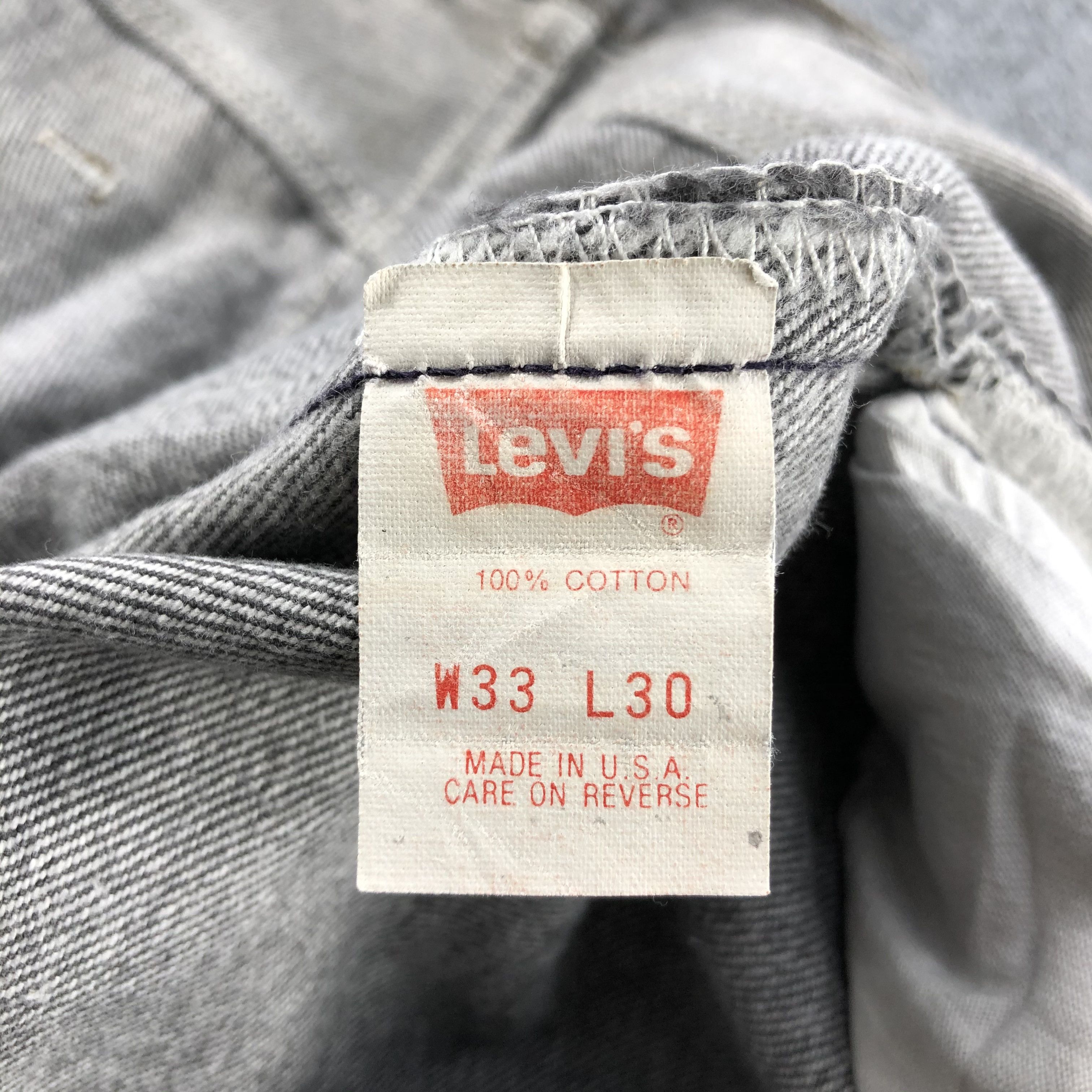Levi's Vintage 90s Levis 501 Faded Black Jeans-JM2063 Size US 34 / EU 50 - 9 Thumbnail