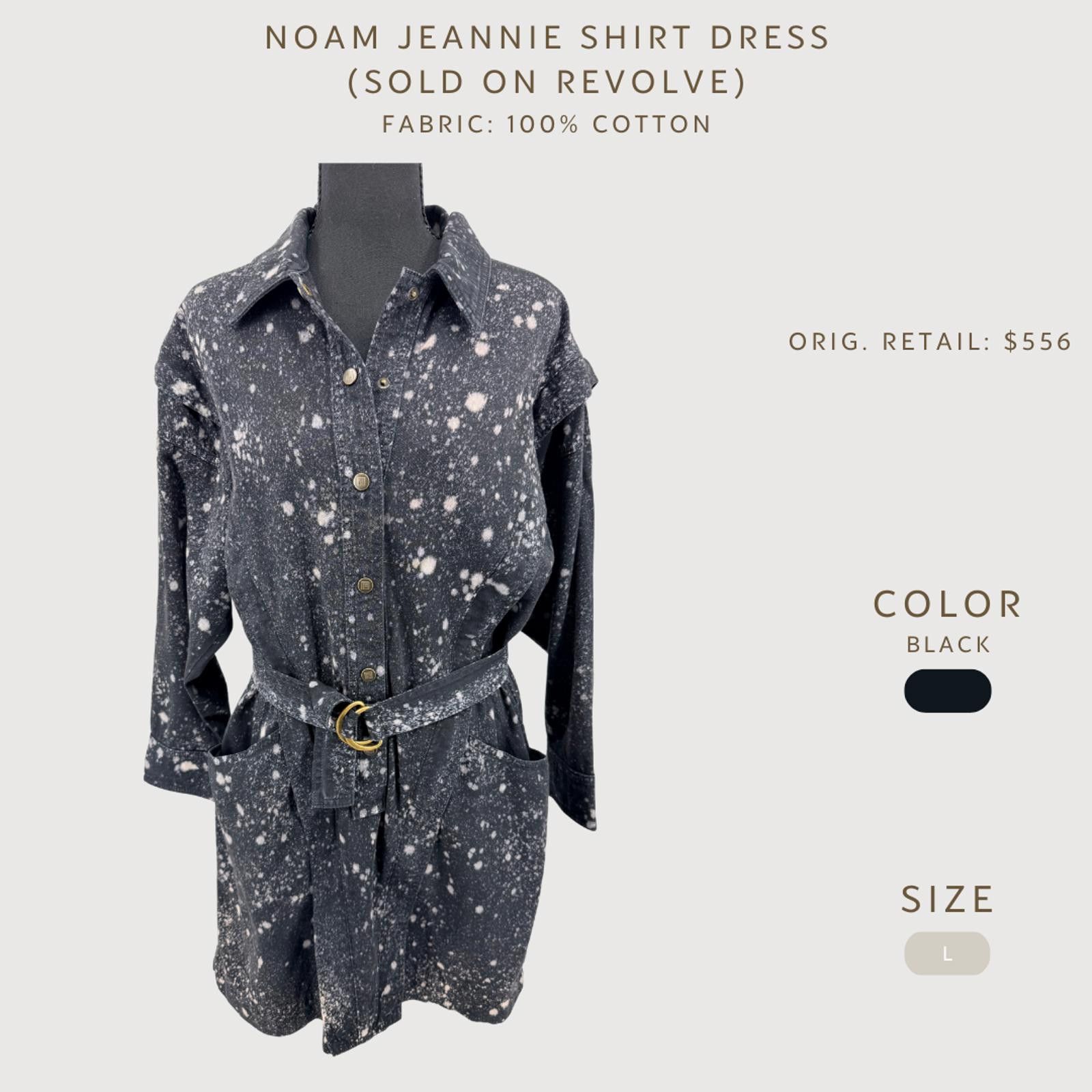 Noah NOAM Jeannie Splatter Shirt Dress Revolve L Size L / US 10 / IT 46 - 2 Thumbnail