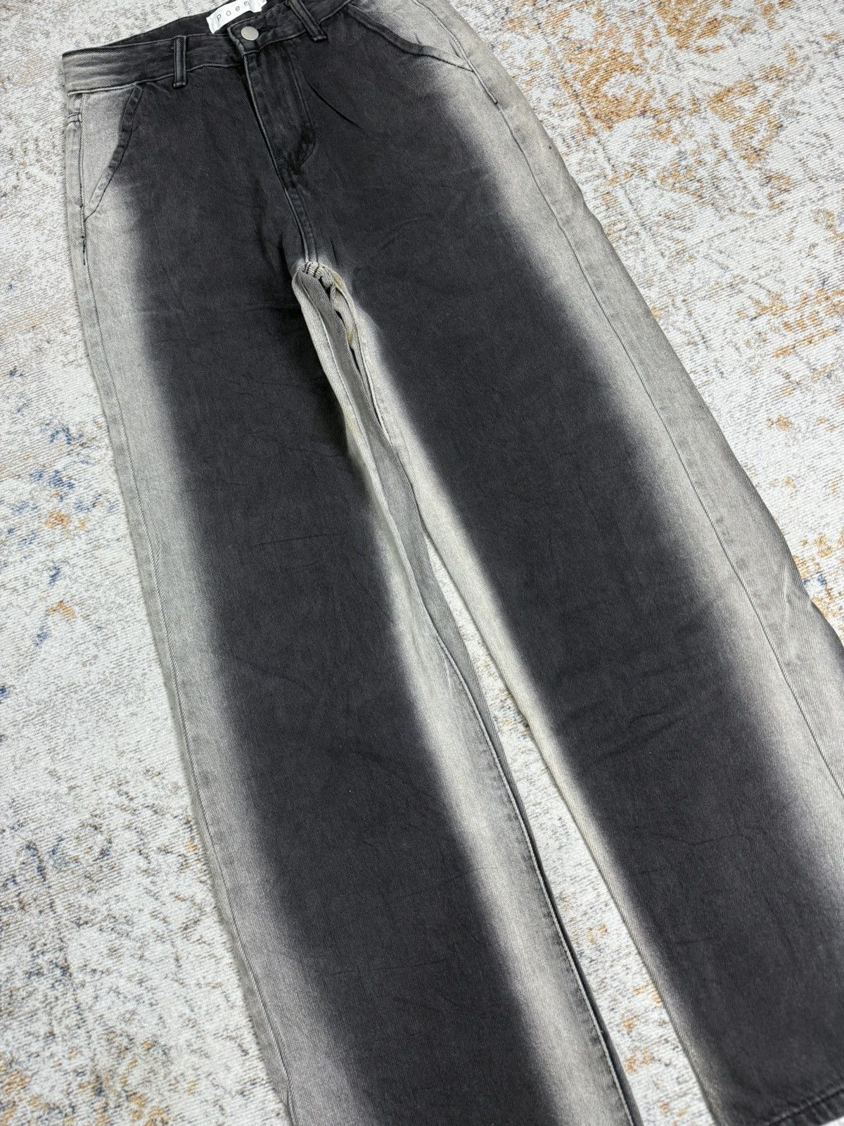 Tornado Mart Peom y2k ifsix style denim pants Size US 27 - 3 Thumbnail