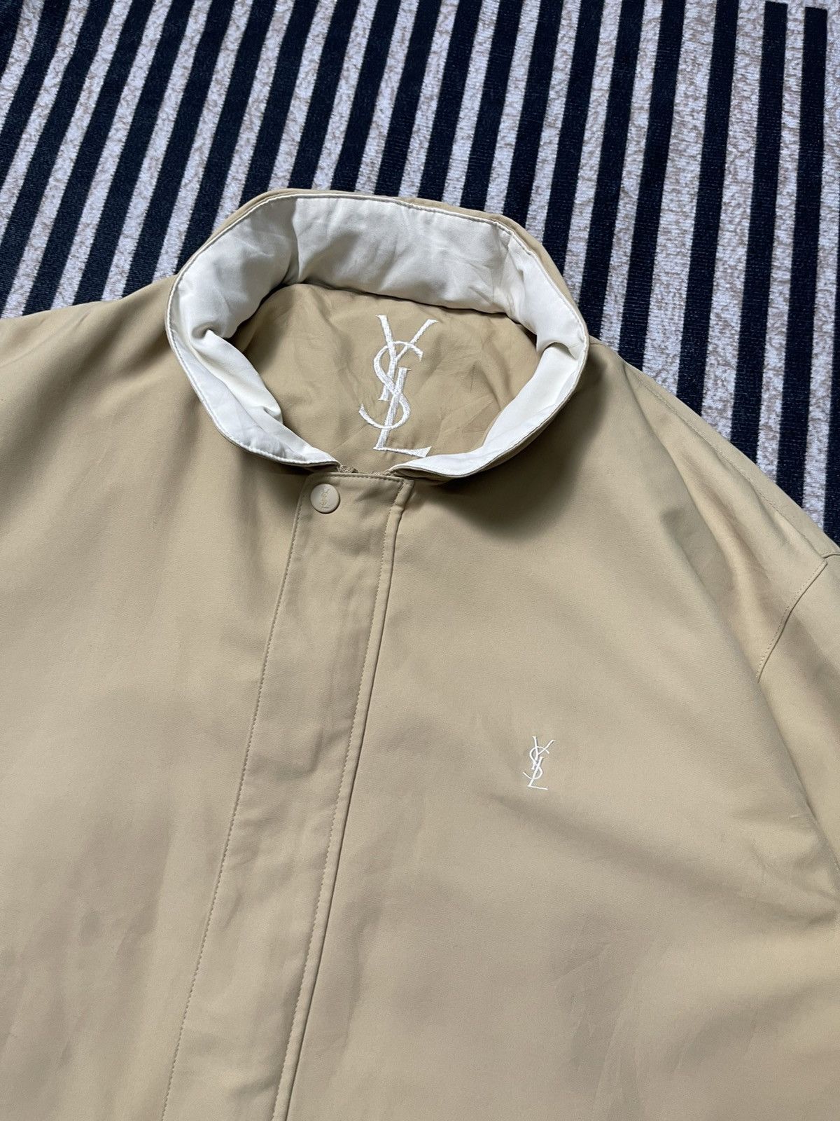 Yves Saint Laurent 90s YVES SAINT LAURENT POUR HOMME ZIP UP JACKET RARE Size US L / EU 52-54 / 3 - 8 Thumbnail