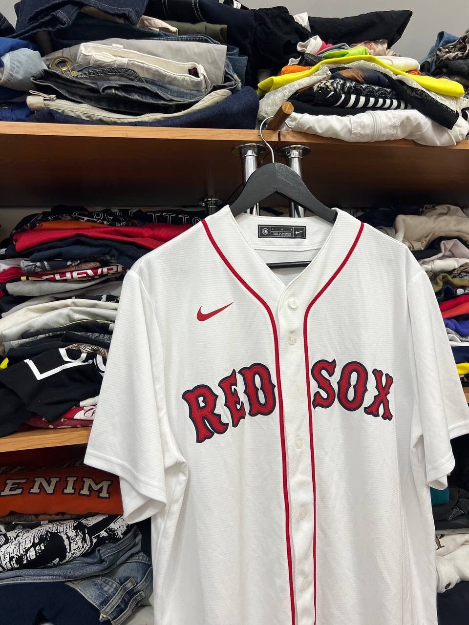 MLB × Nike Nike MLB Boston Red Sox Hype Big Logo Baseball Jersey Size US L / EU 52-54 / 3 - 2 Thumbnail