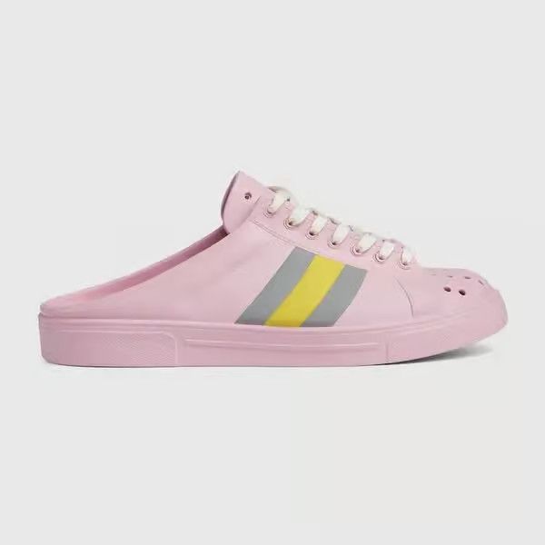 Gucci o1s1wg110325 Women's Ace Mules in Pink Size US 11 / IT 41 - 1 Thumbnail
