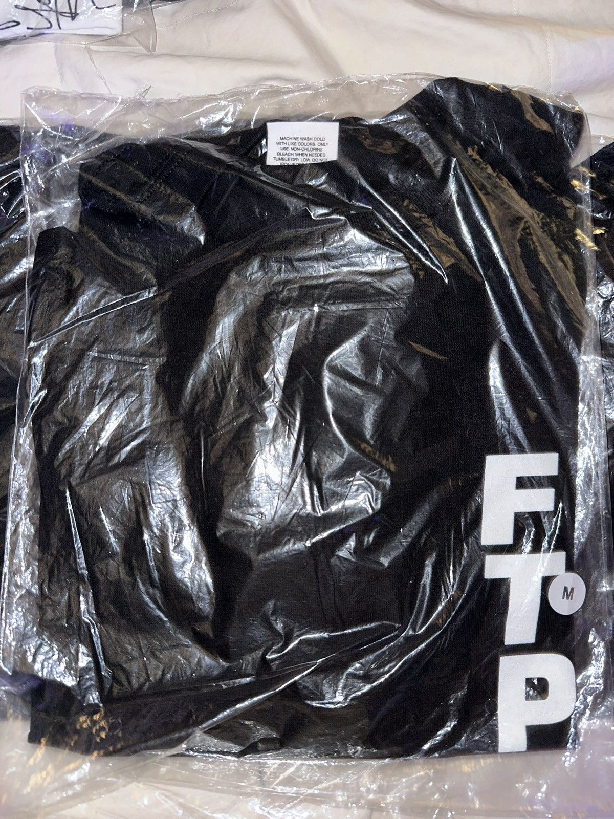 Fuck The Population FTP “Vertical Logo” Tee - DEADSTOCK* (black-large) Size US L / EU 52-54 / 3 - 2 Thumbnail
