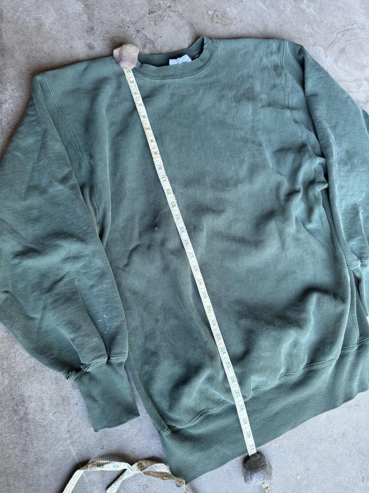 Champion Vintage 90s Champion ReverseWeave FadedGreen Heavyweight XXL Size US XXL / EU 58 / 5 - 2 Thumbnail