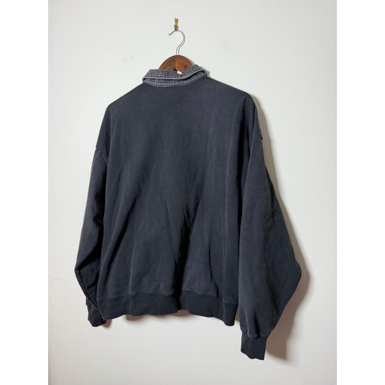 Supreme Supreme denim collar half zip sweatshirt Size US M / EU 48-50 / 2 - 4 Thumbnail