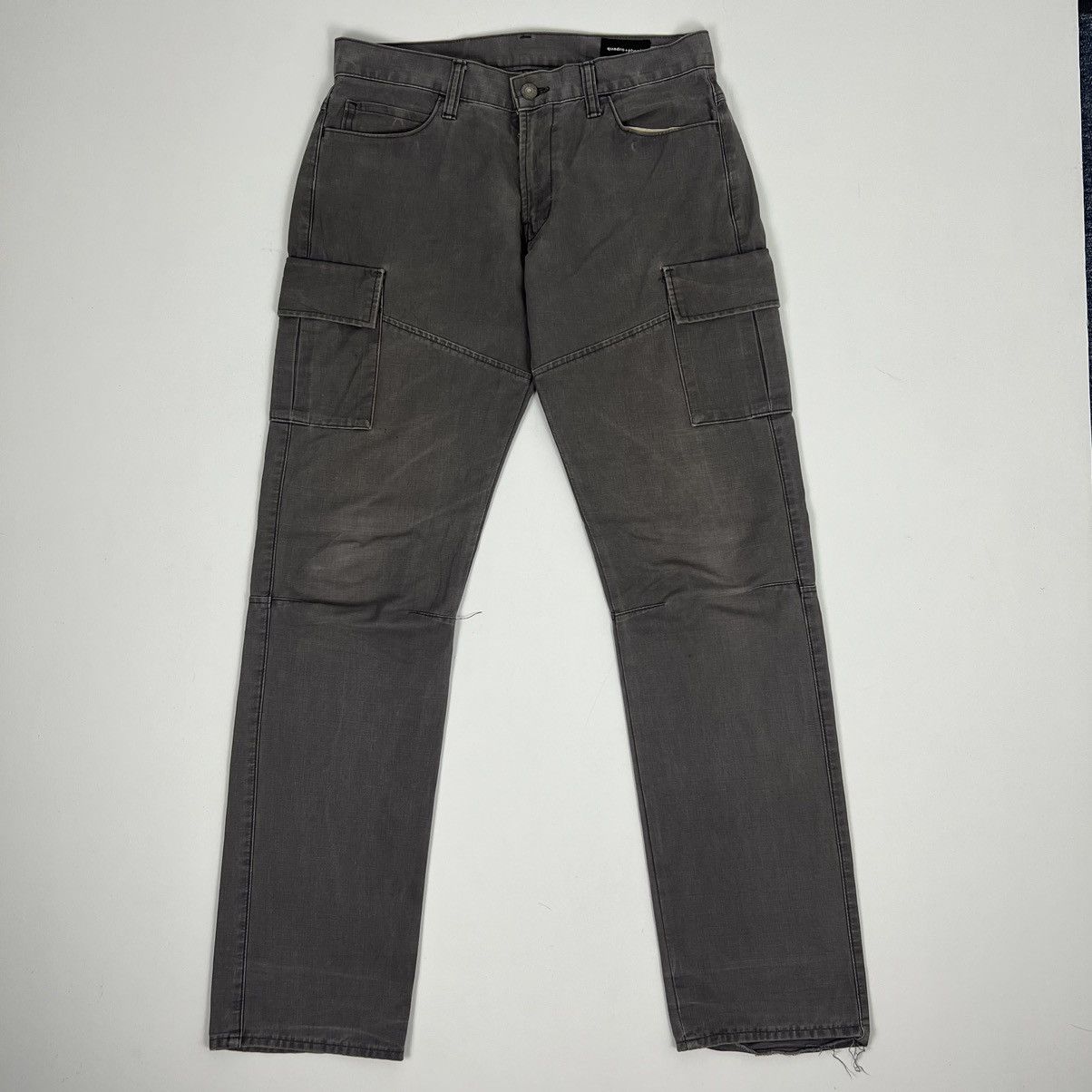 image of If Six Was Nine Vintage Quadro+Phenia Cargo Pants Multipocket Trousers in Grey, Men's (Size 30)