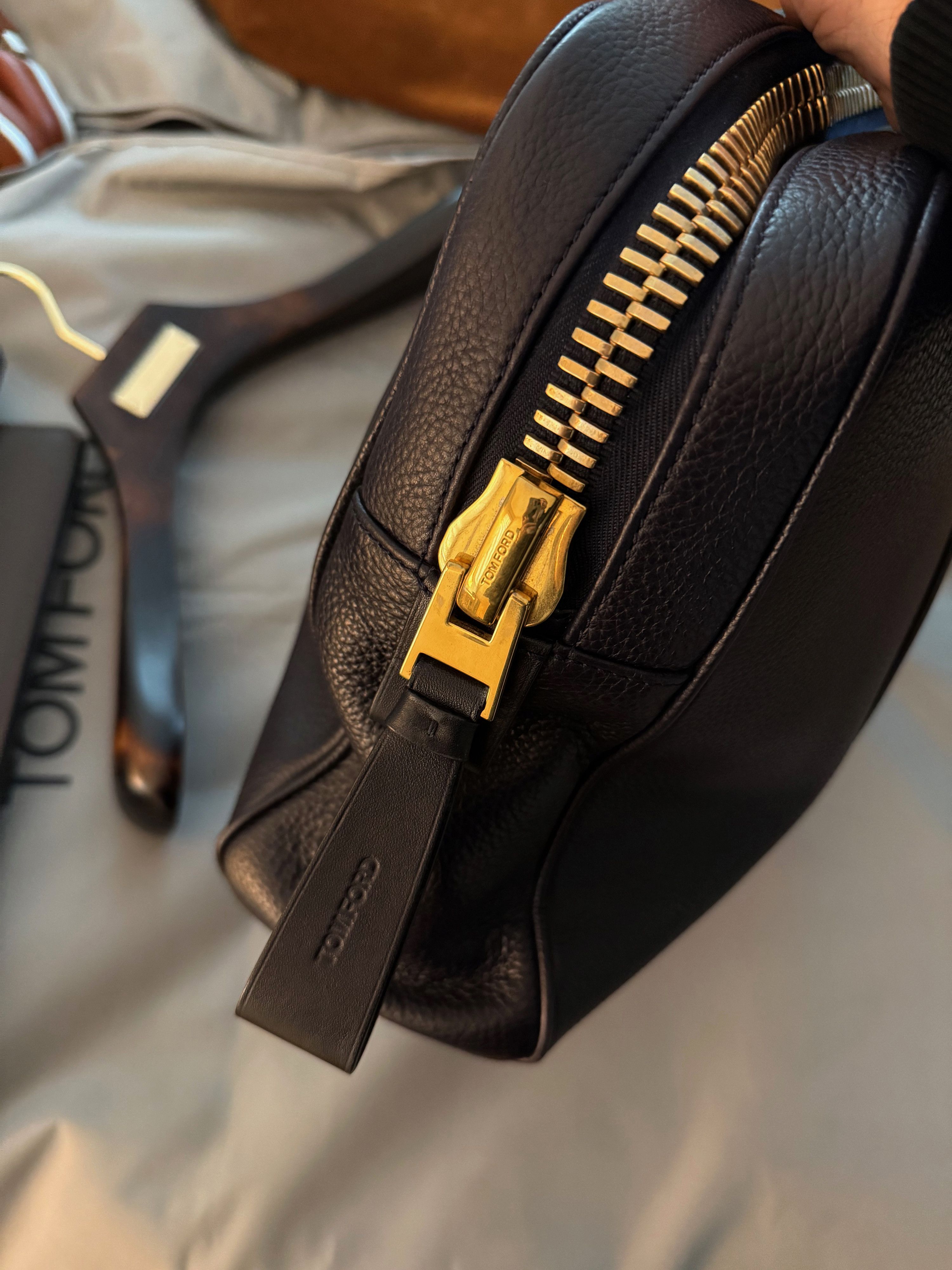 Coveted $4,350 w/tax Signature Buckley Leather Briefcase