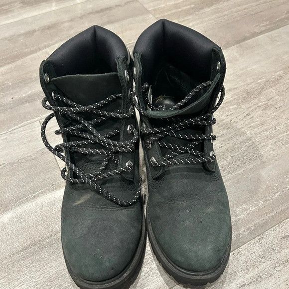 Timberland Timberlands All Black Logo Cuff Waterproof Boots Size US 6.5 / IT 36.5 - 3 Thumbnail