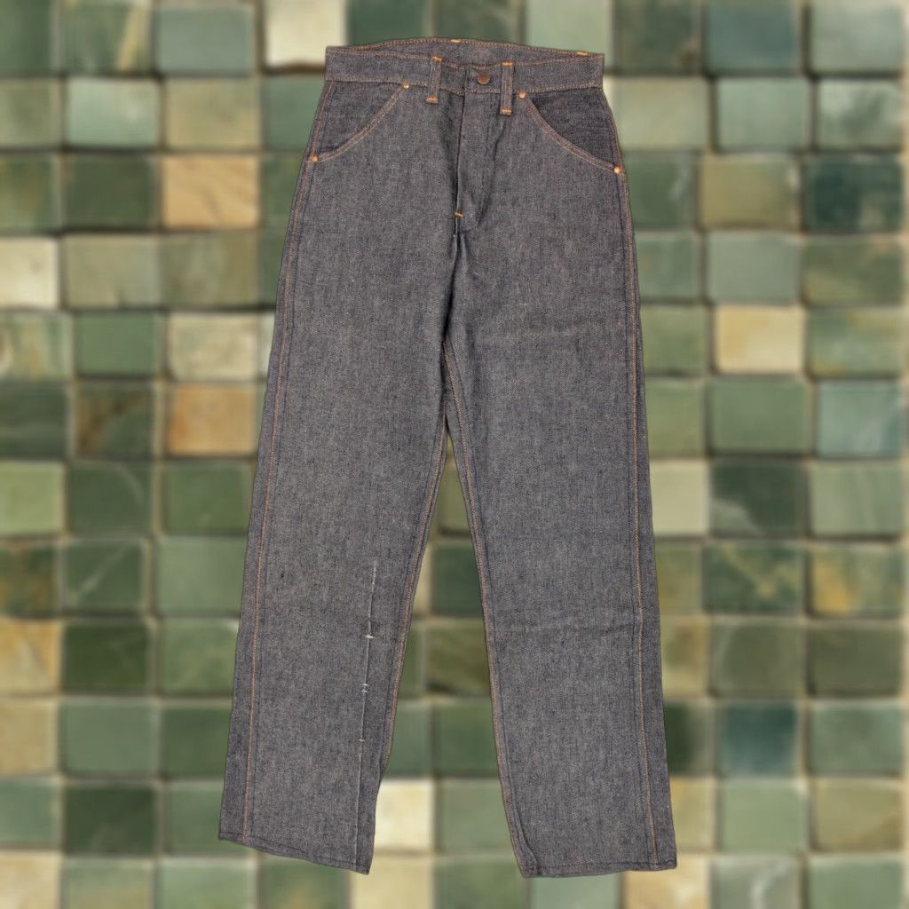 Vintage VTG 1960s NOS Denim Jeans Sz 26x29 Blue 60s Cotton Shirt? Size US 26 / EU 42 - 1 Thumbnail
