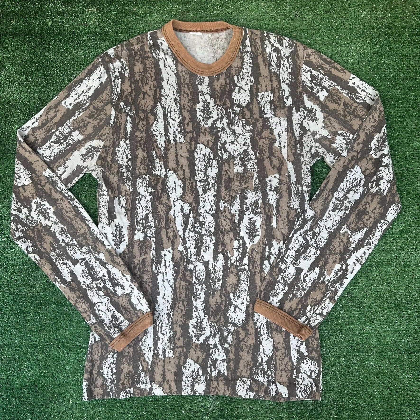 Realtree Vintage 80s Realtree Bark Camo T-Shirt Long Sleeve Single St Size US M / EU 48-50 / 2 - 1 Thumbnail
