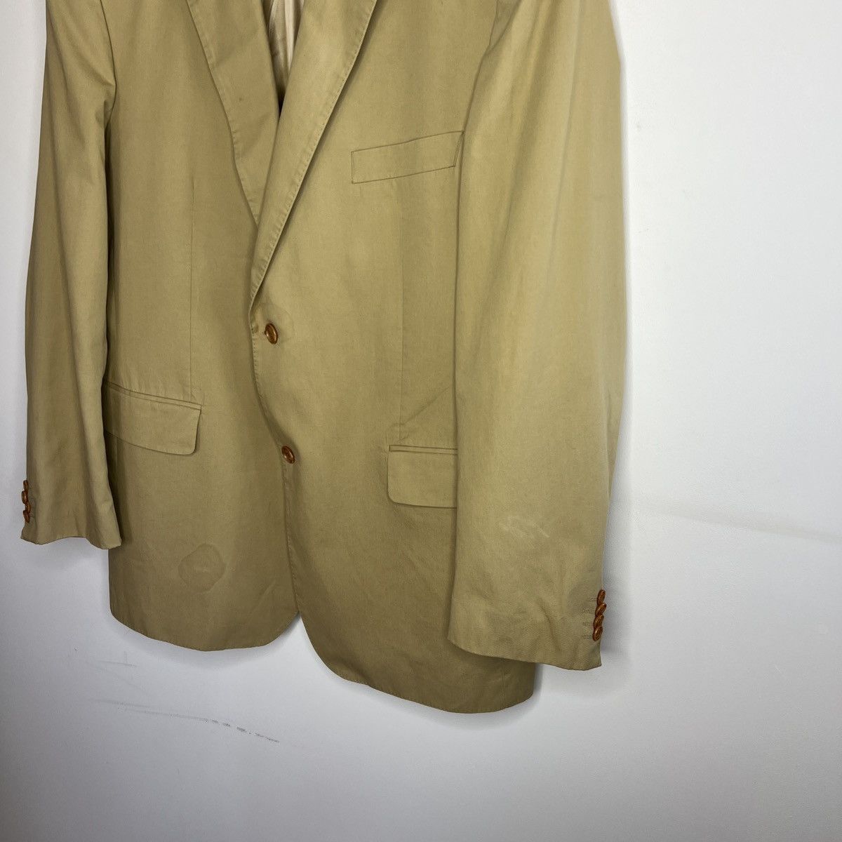 Burberry Vintage Burberry blazer beige jacket coat Size 48R - 2 Thumbnail