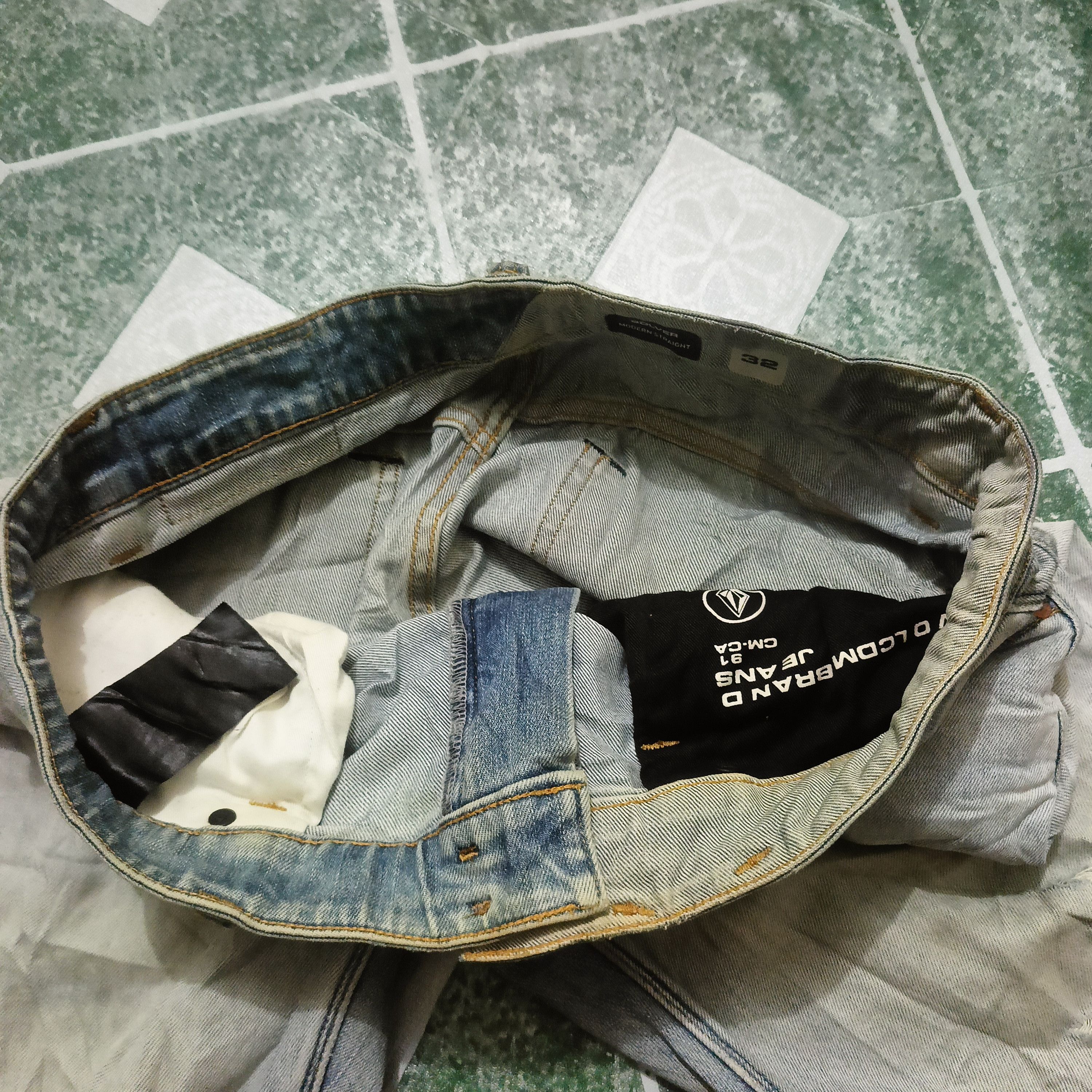 Volcom Volcom Stone Distressed denim Solver Modern Straight Size US 35 - 12 Thumbnail